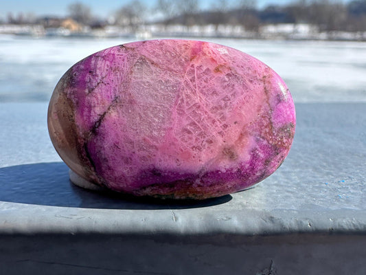Stunning Cobalto Calcite Small Palm Stone | Home Decor | Crystal and Stones