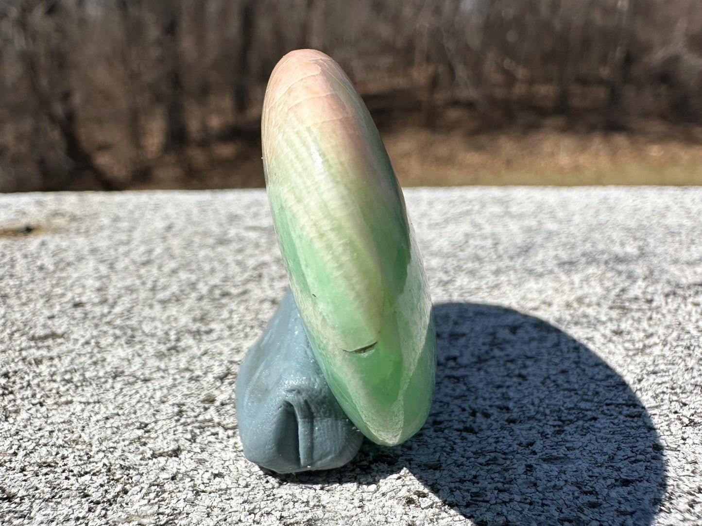 Gorgeous Rare Green & Pink "Parrot" Moonstone from India | Tucson Exclusive