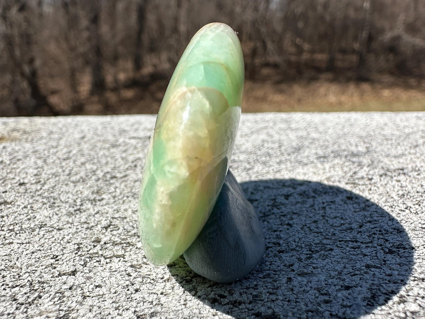 Gorgeous Rare Green & Pink "Parrot" Moonstone from India | Tucson Exclusive