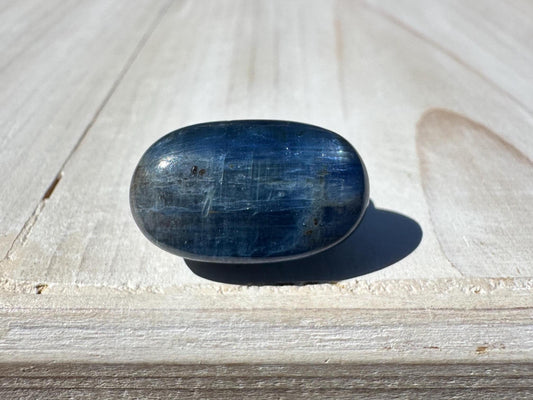 Gorgeous High Quality Polished Blue Kyanite Mini Palm Stone from Nepal