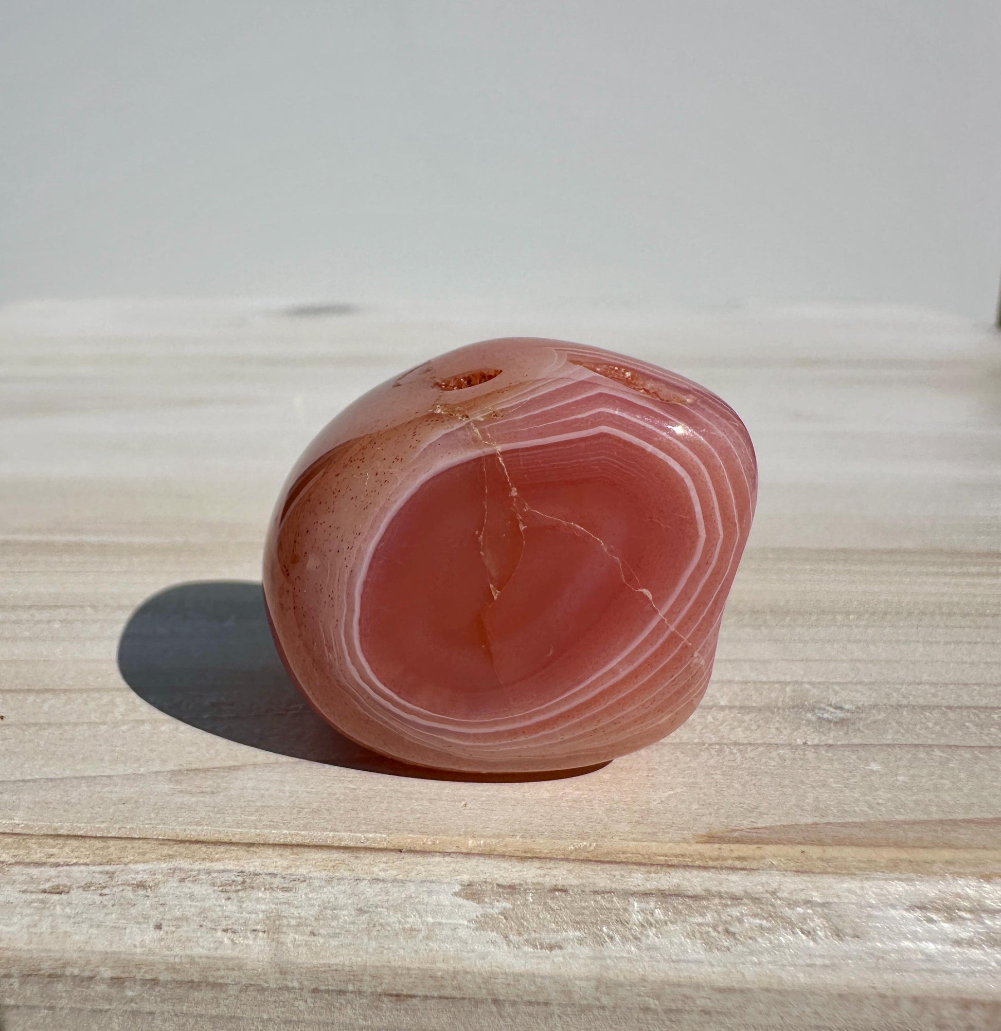 XL Apricot Agate Tumbled Stone