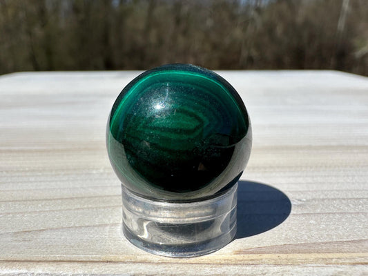 20mm Small Malachite Sphere With Eye