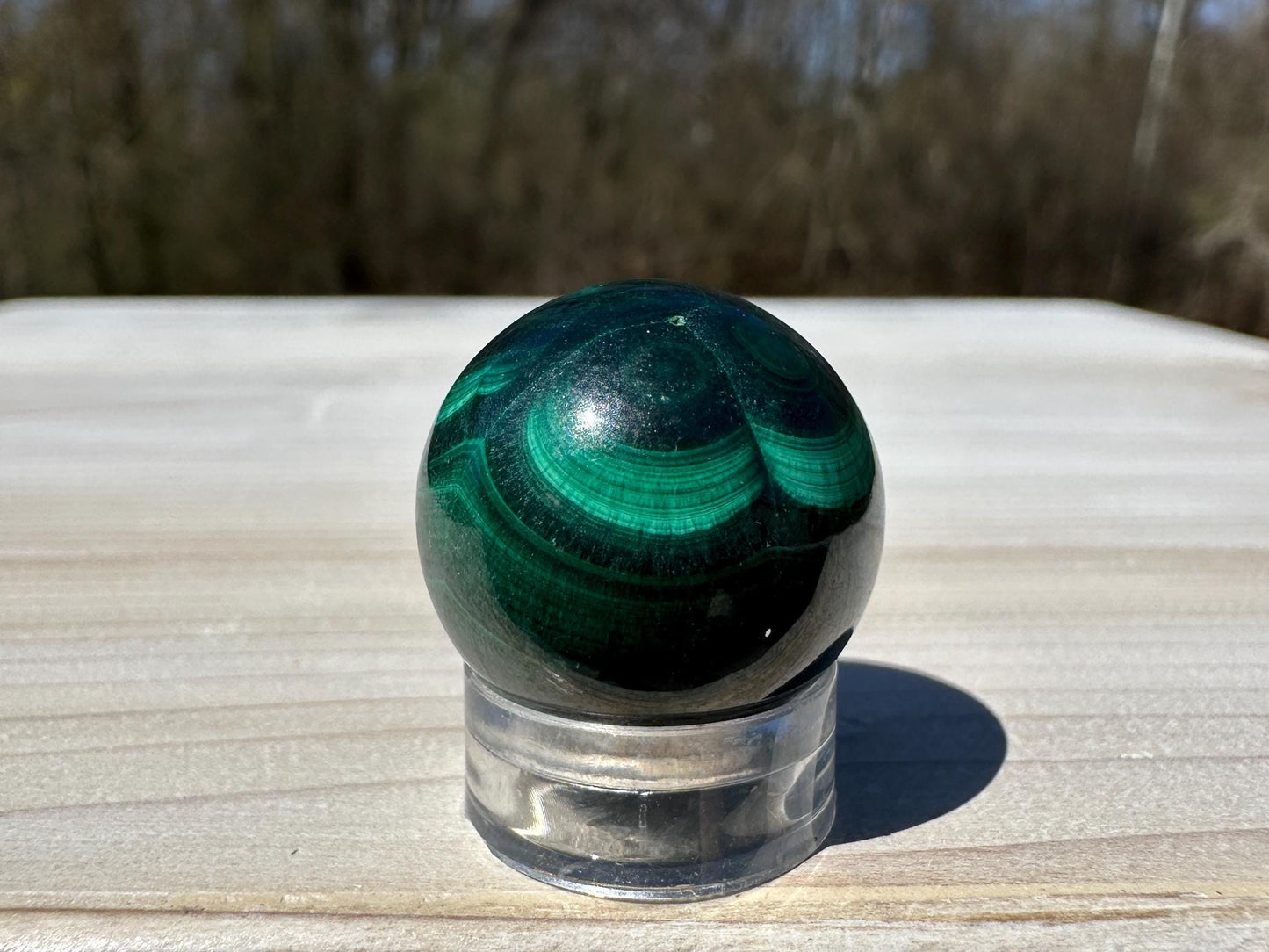 20mm Small Malachite Sphere With Eye