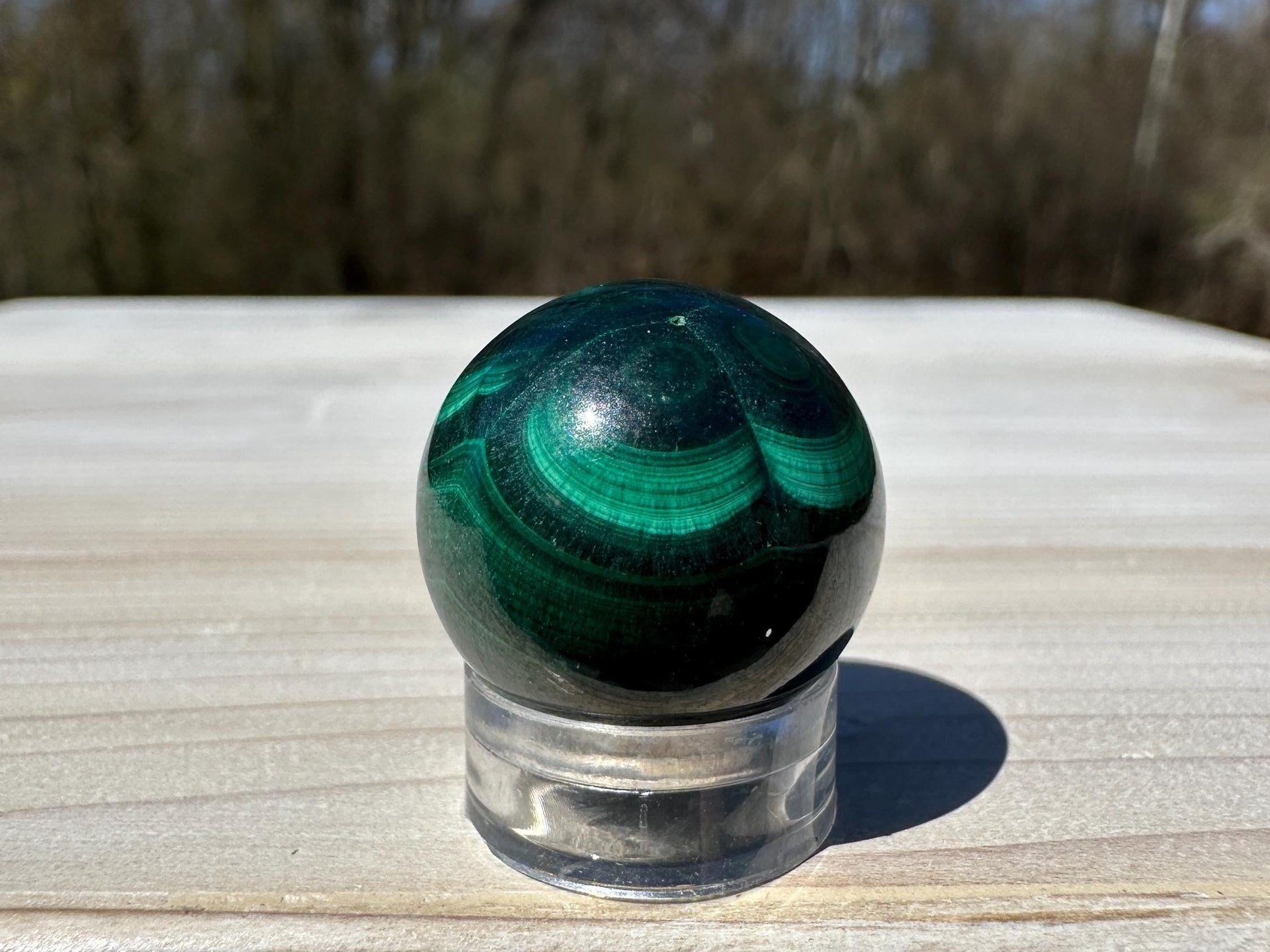 20mm Small Malachite Sphere With Eye
