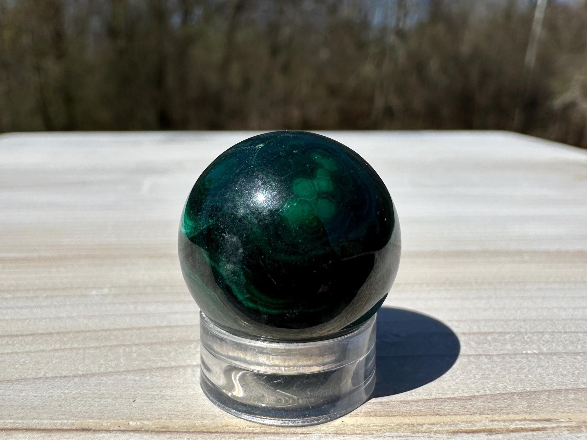 20mm Small Malachite Sphere With Eye