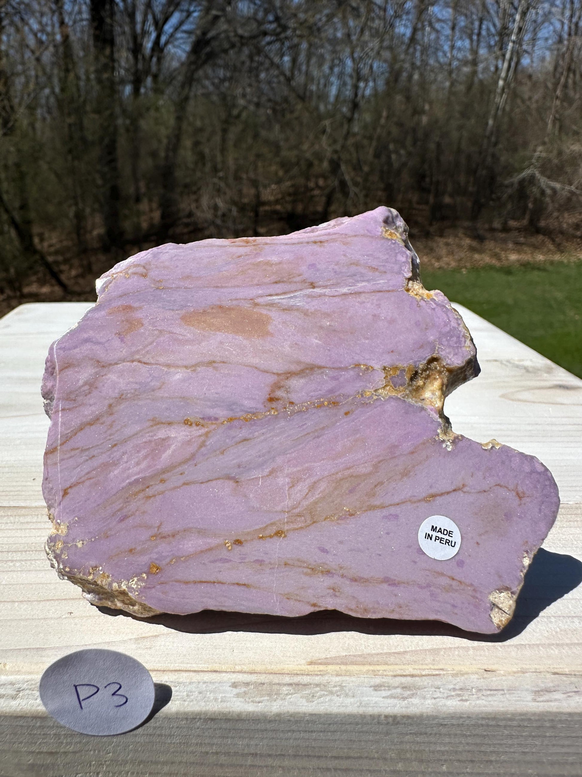 Gorgeous Natural Phosphosiderite Polished Slab from Peru