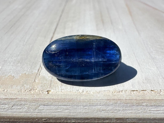 Gorgeous High Quality Polished Blue Kyanite Mini Palm Stone from Nepal
