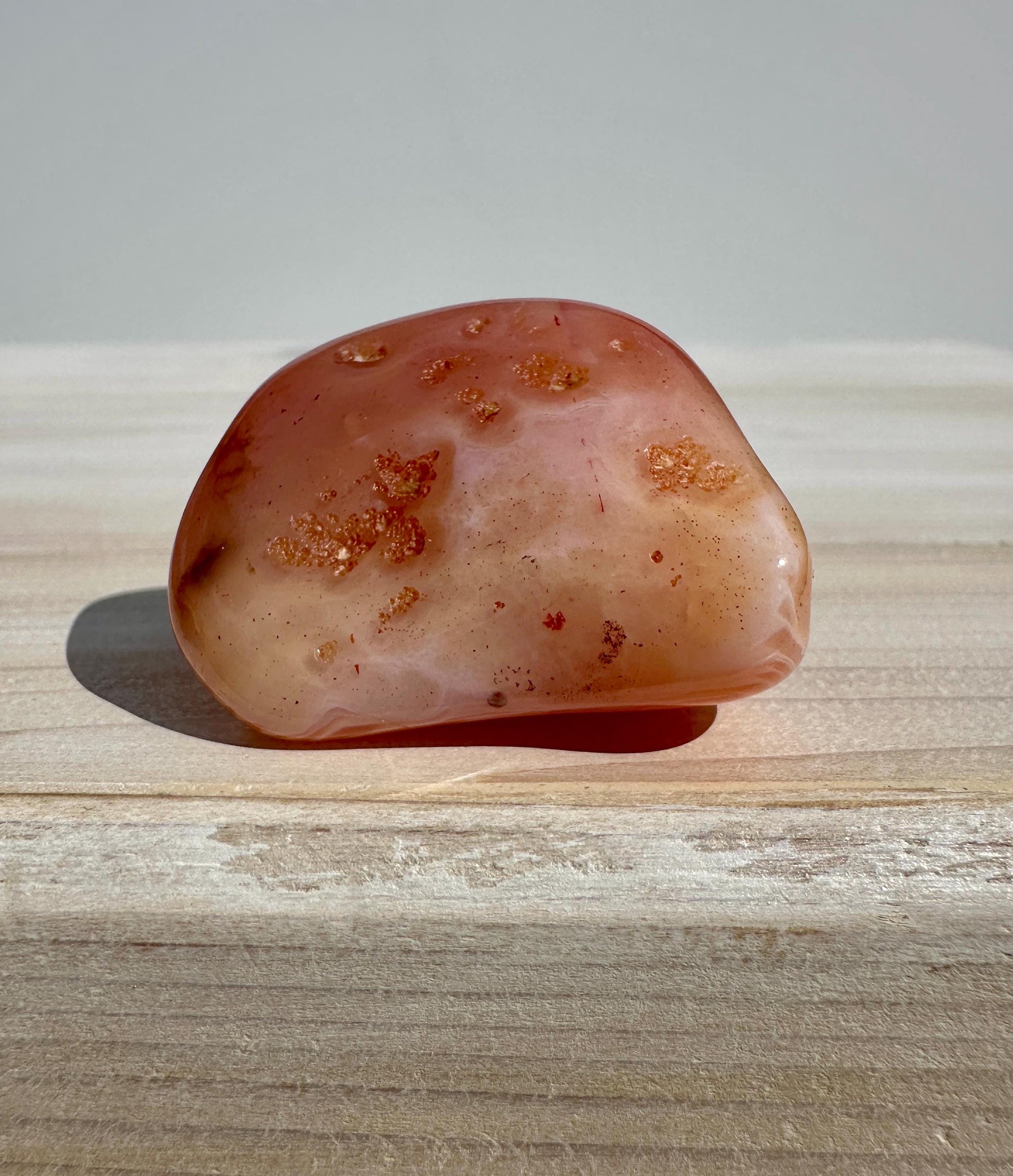 XL Apricot Agate Tumbled Stone
