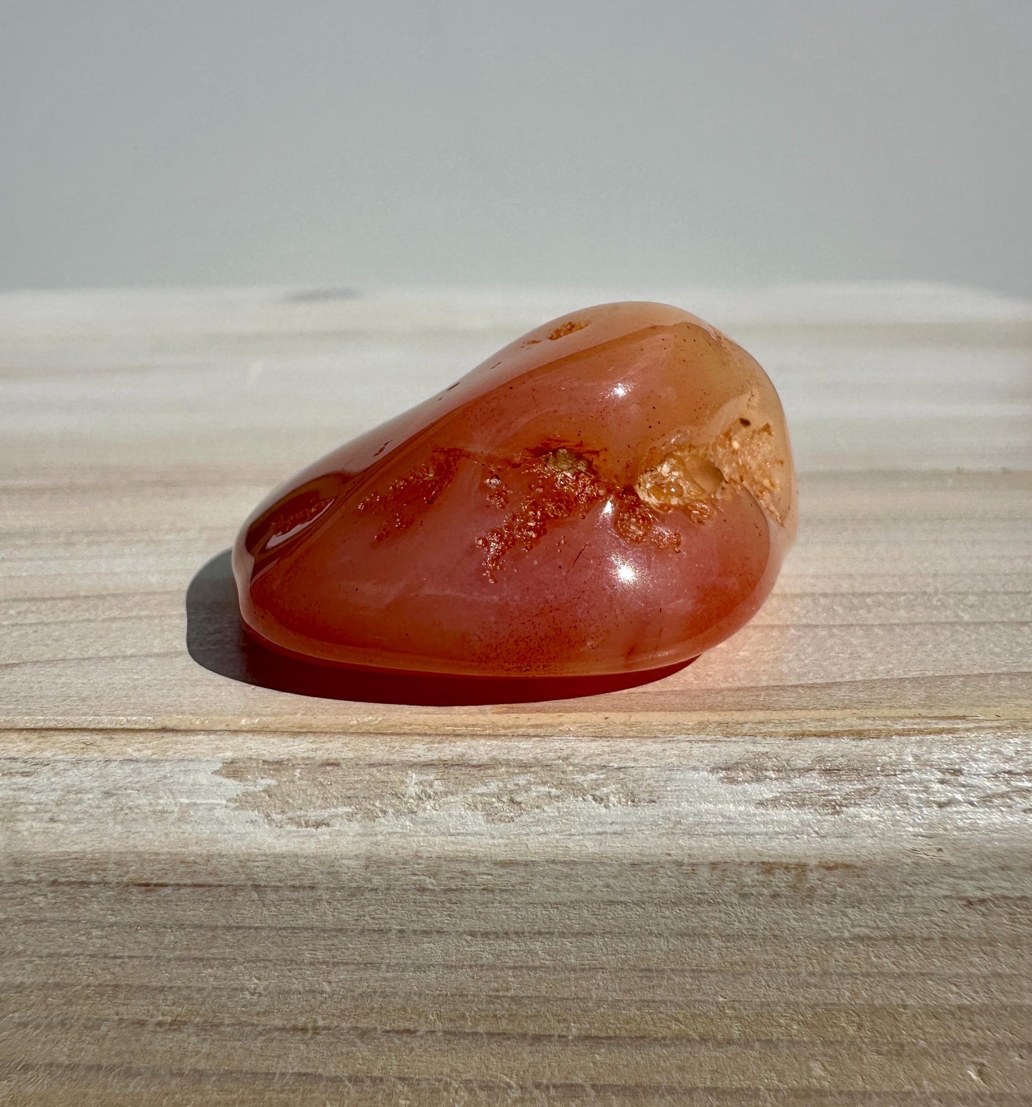 XL Apricot Agate Tumbled Stone