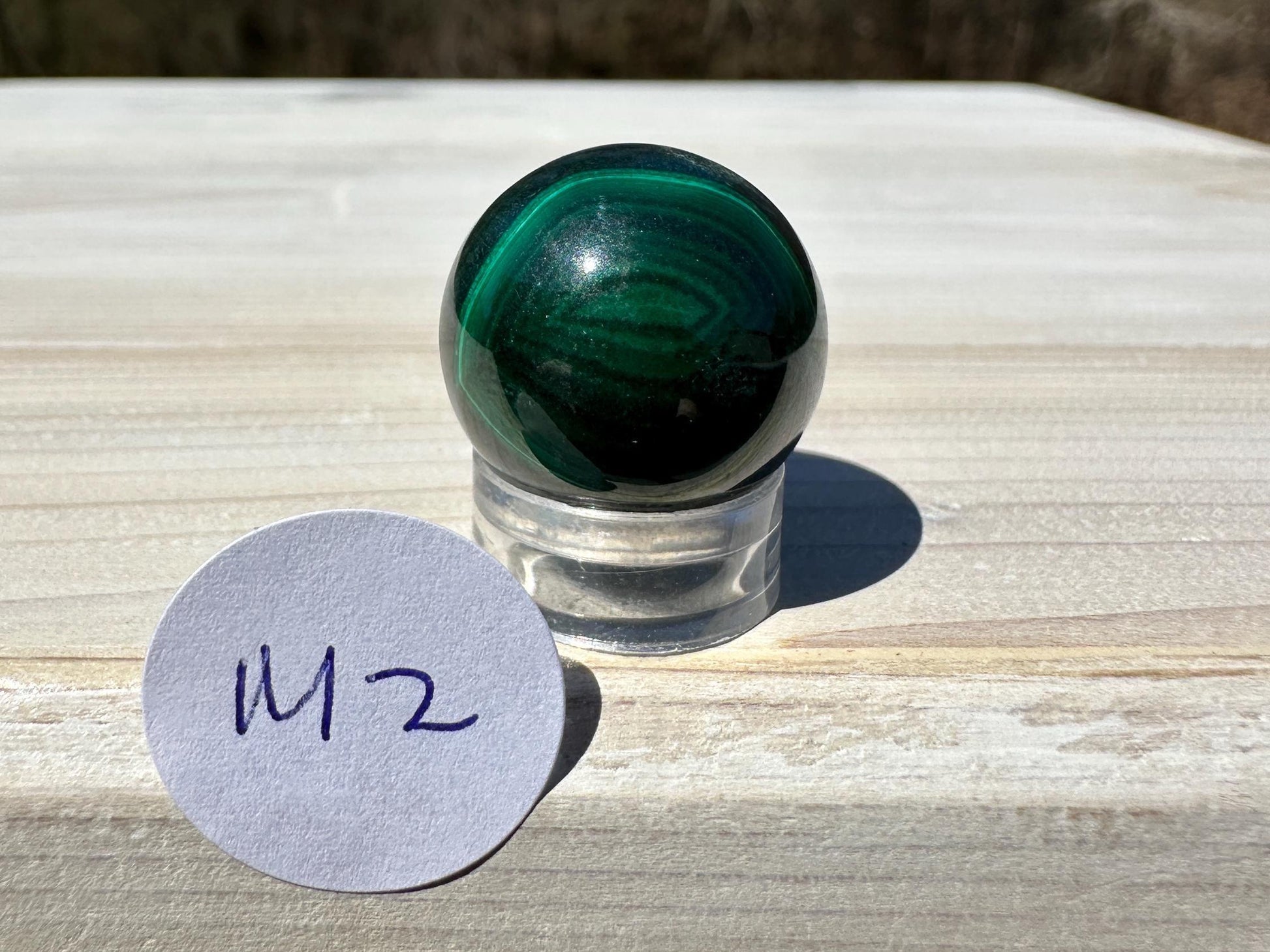 20mm Small Malachite Sphere With Eye