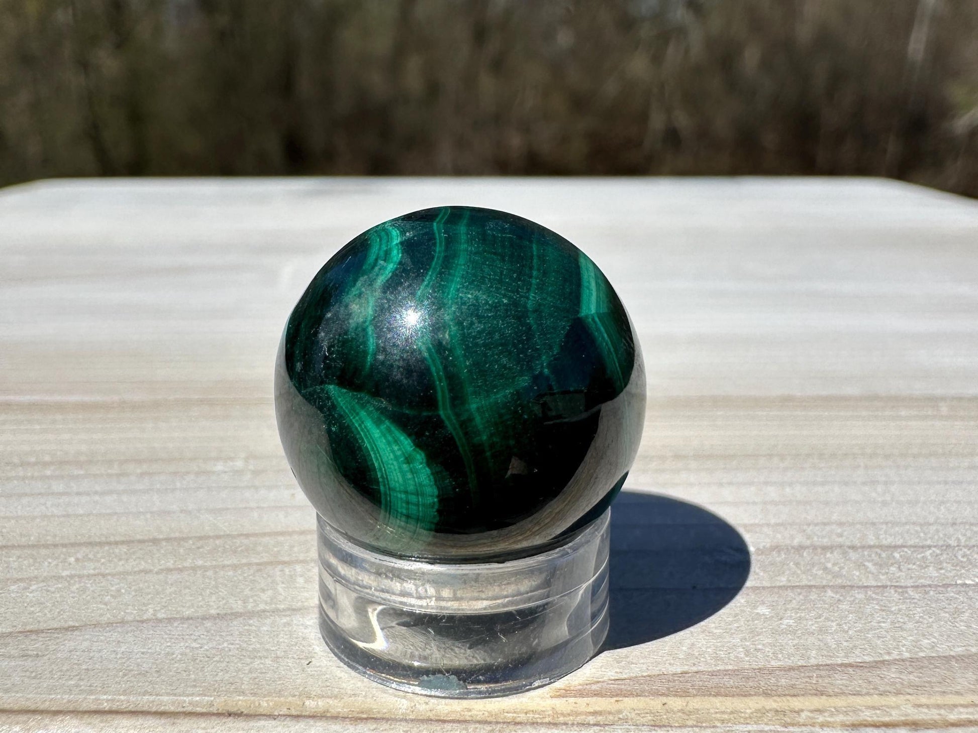 20mm Small Malachite Sphere With Eye