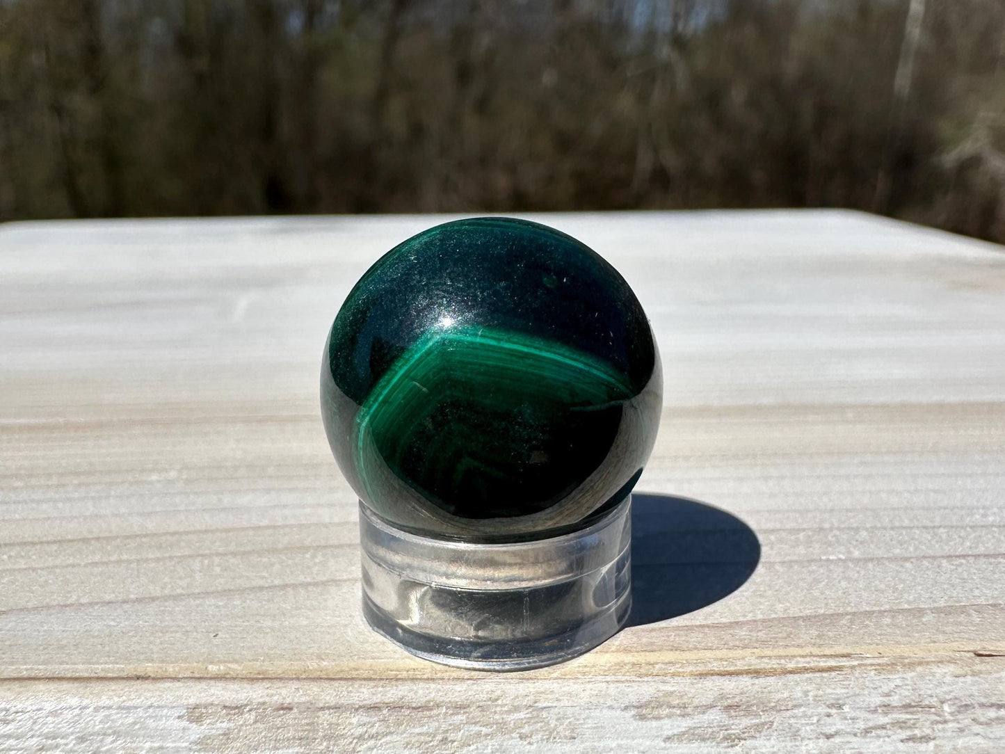 20mm Small Malachite Sphere With Eye