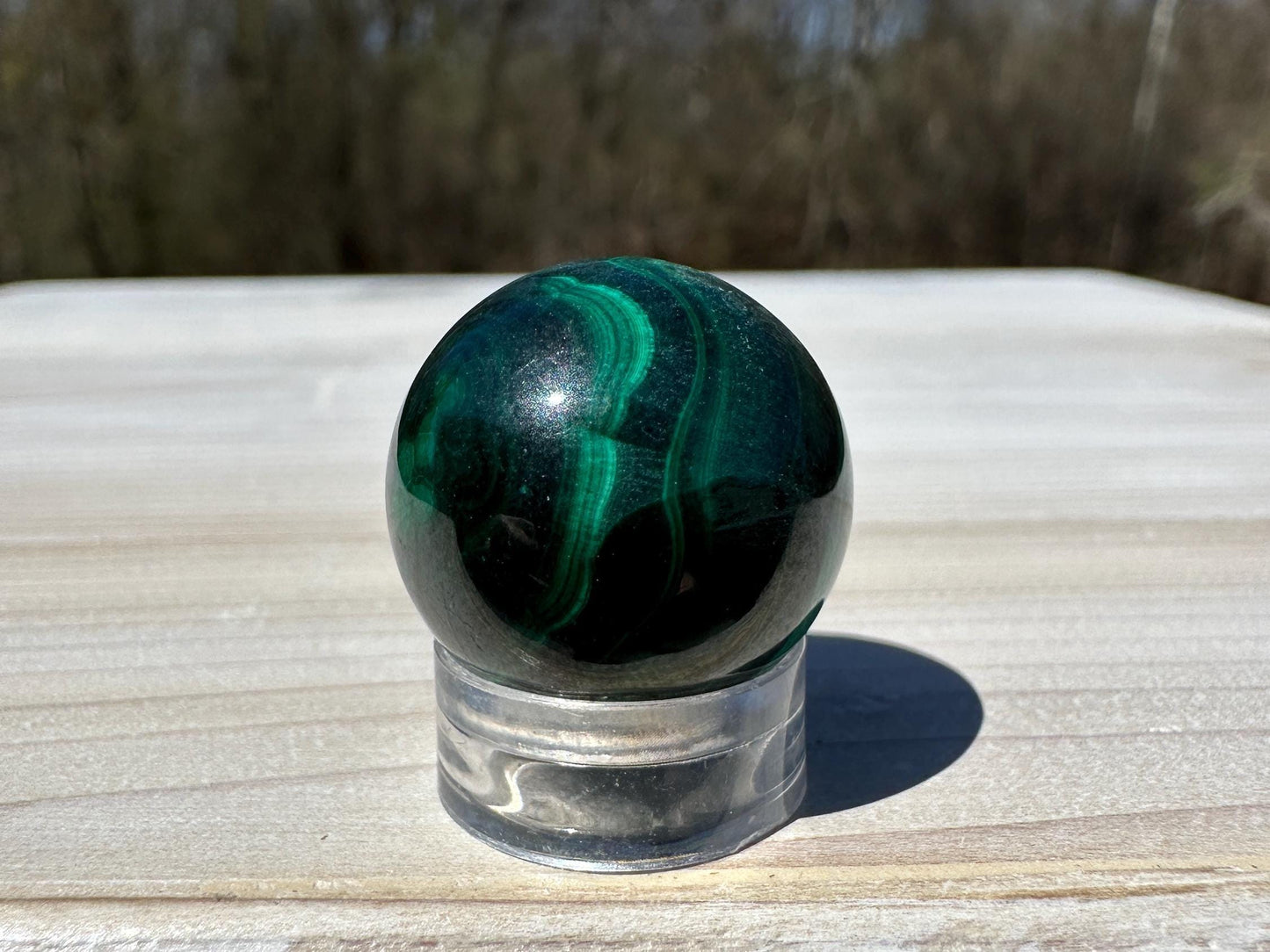 20mm Small Malachite Sphere With Eye