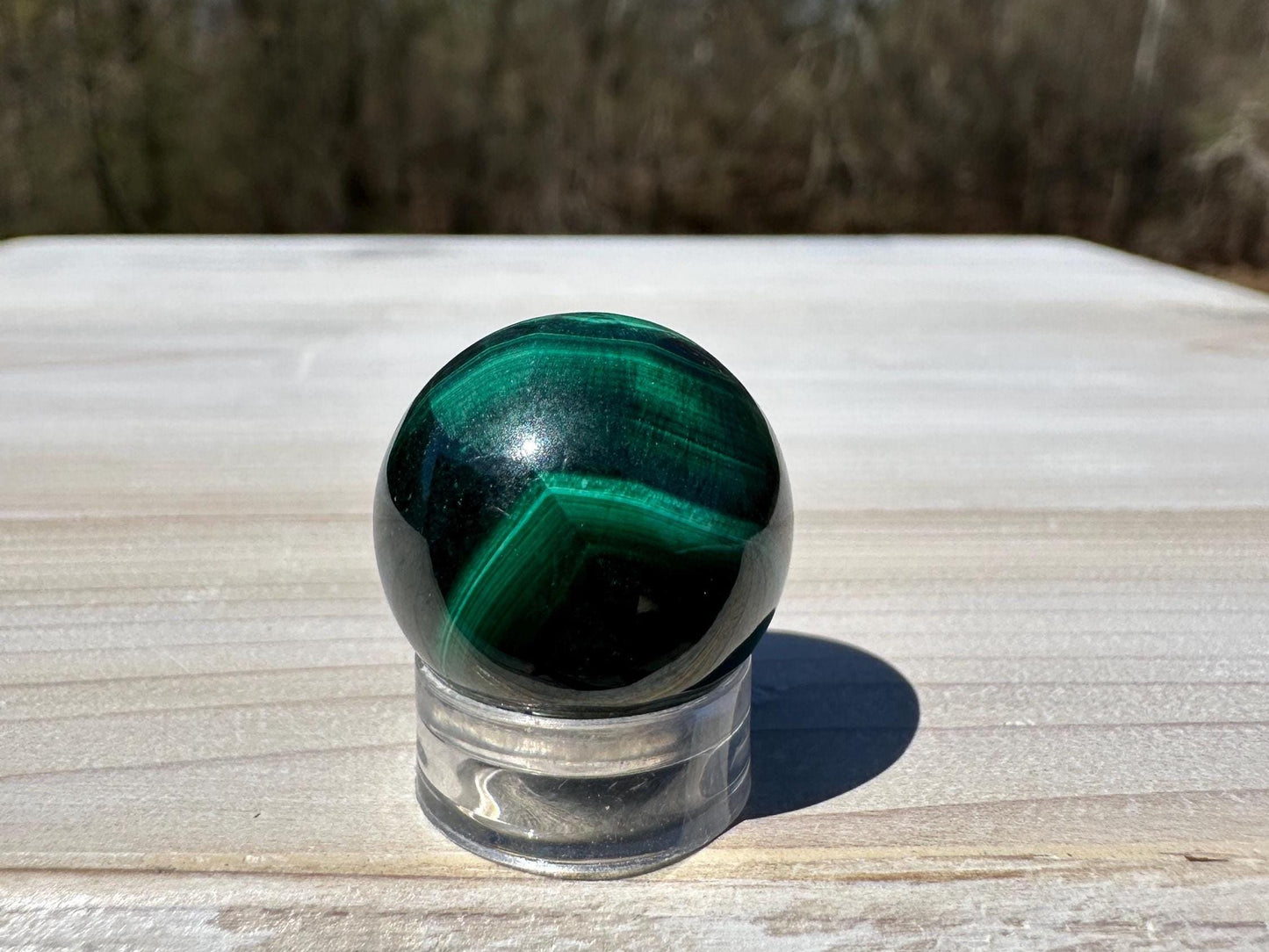 20mm Small Malachite Sphere With Eye