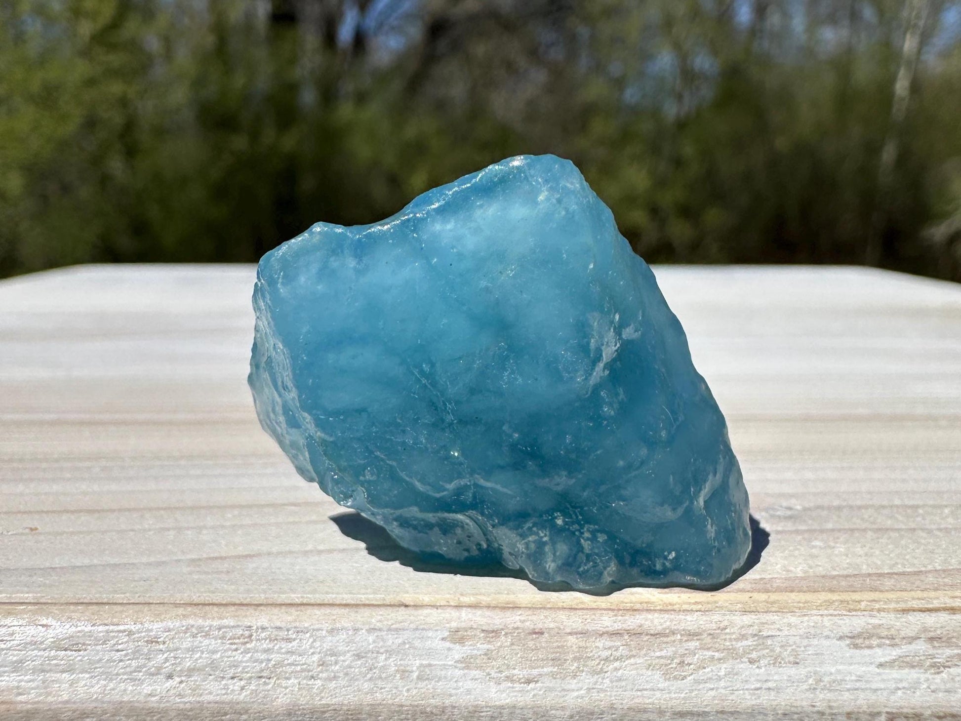 High Quality Semi Tumbled Double Blue Aquamarine from Mozambique Africa | Tucson Exclusive