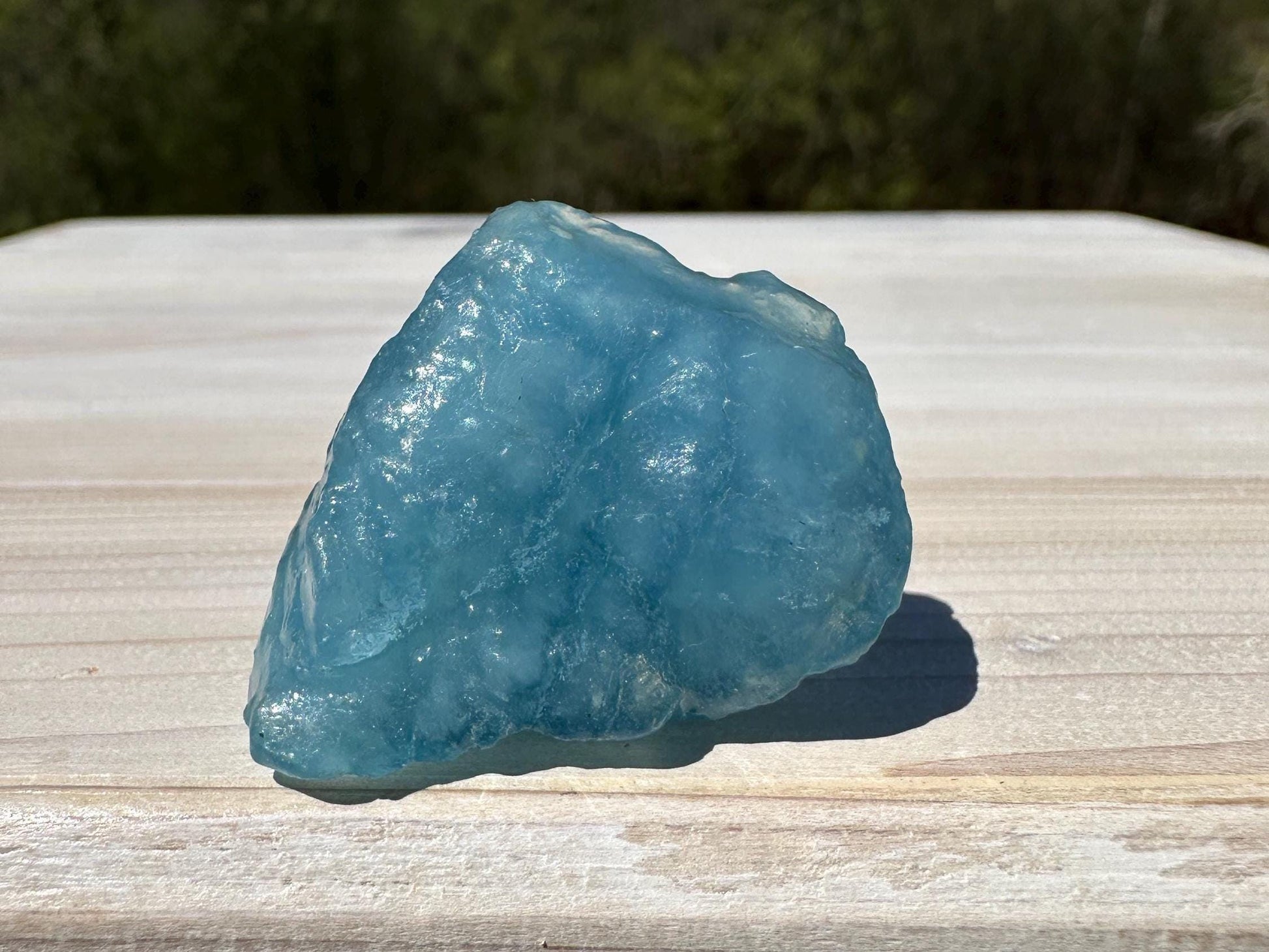 High Quality Semi Tumbled Double Blue Aquamarine from Mozambique Africa | Tucson Exclusive