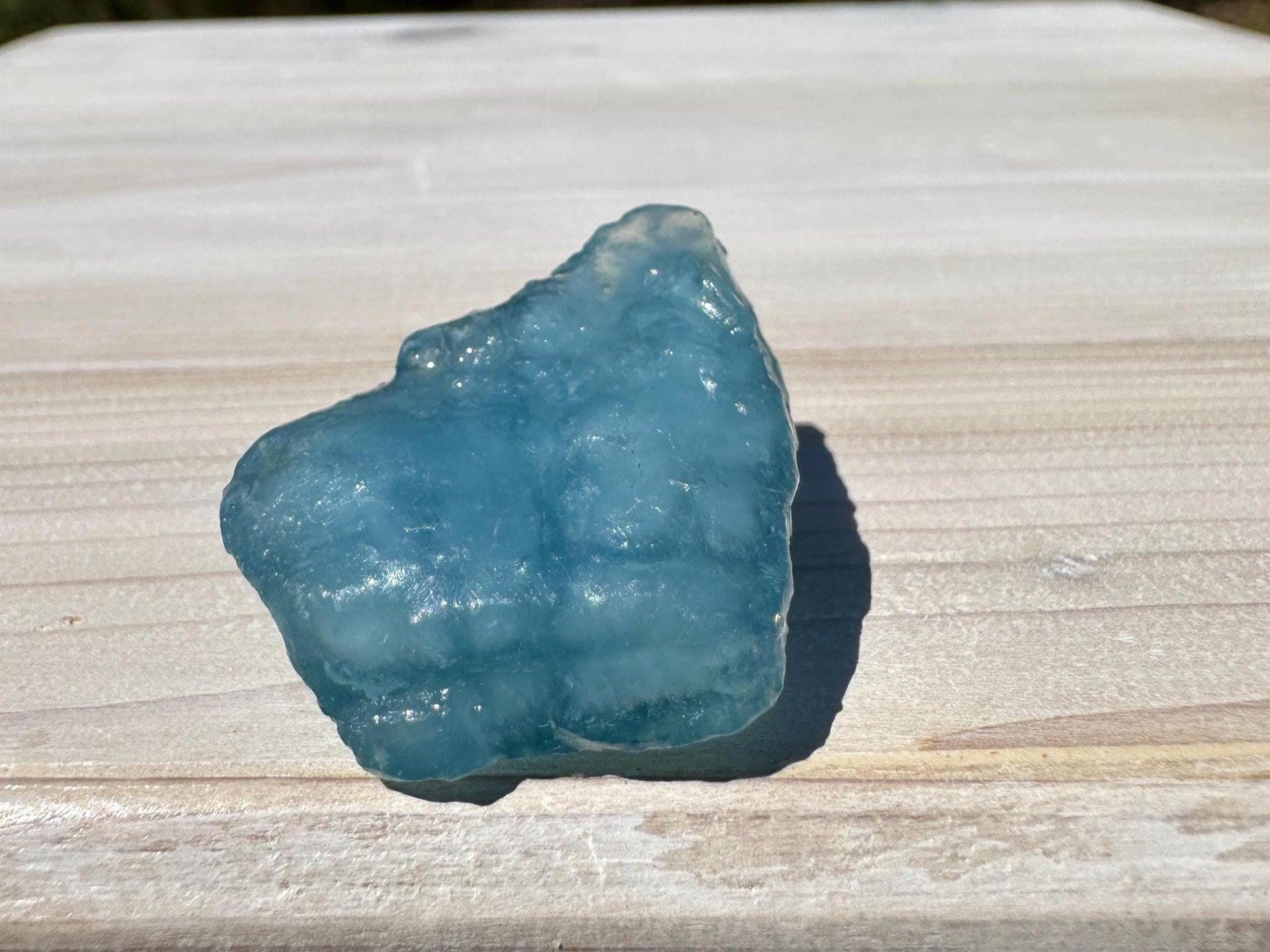 High Quality Semi Tumbled Double Blue Aquamarine from Mozambique Africa | Tucson Exclusive
