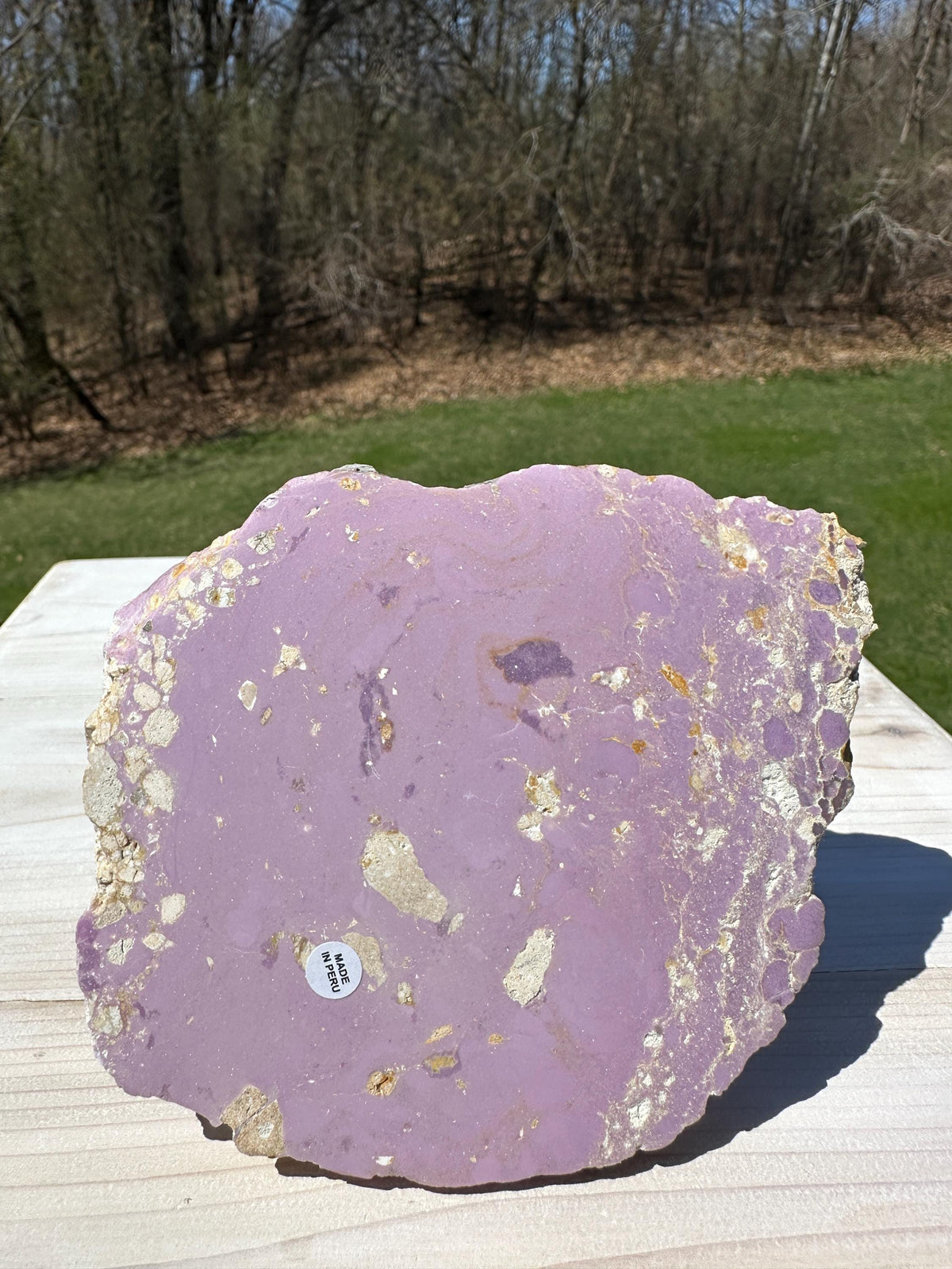 Gorgeous Natural Phosphosiderite Polished Slab from Peru