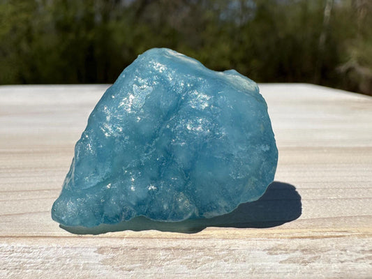 High Quality Semi Tumbled Double Blue Aquamarine from Mozambique Africa | Tucson Exclusive