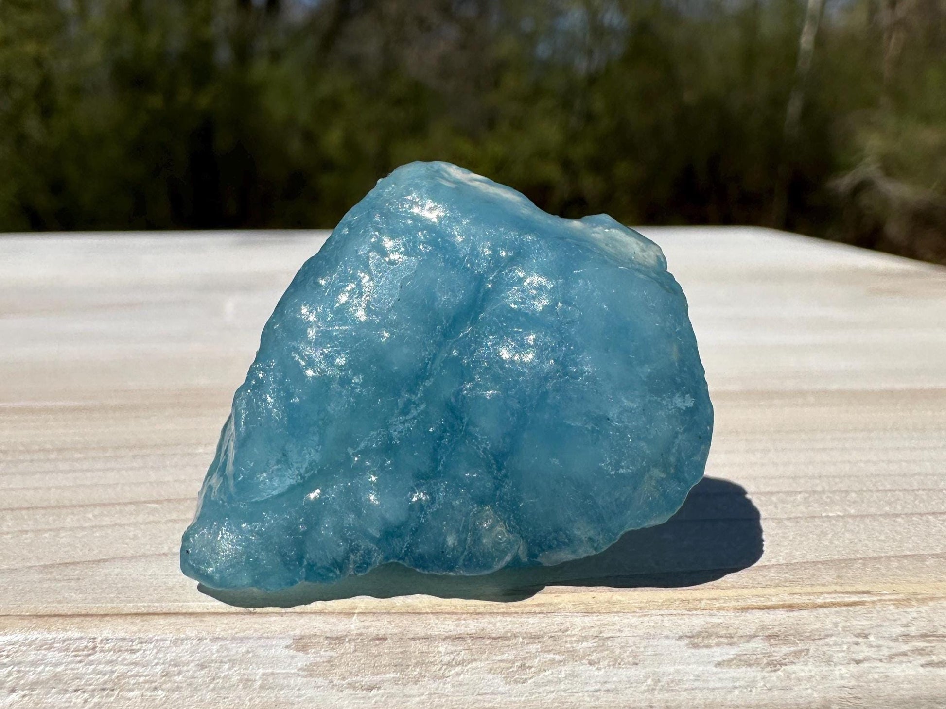 High Quality Semi Tumbled Double Blue Aquamarine from Mozambique Africa | Tucson Exclusive