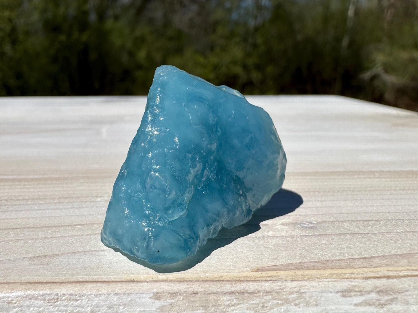 High Quality Semi Tumbled Double Blue Aquamarine from Mozambique Africa | Tucson Exclusive