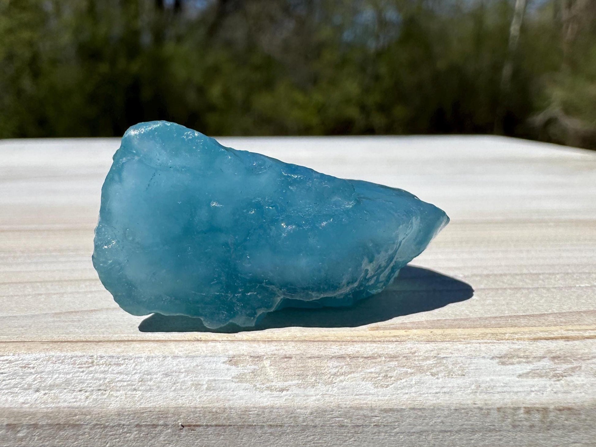 High Quality Semi Tumbled Double Blue Aquamarine from Mozambique Africa | Tucson Exclusive