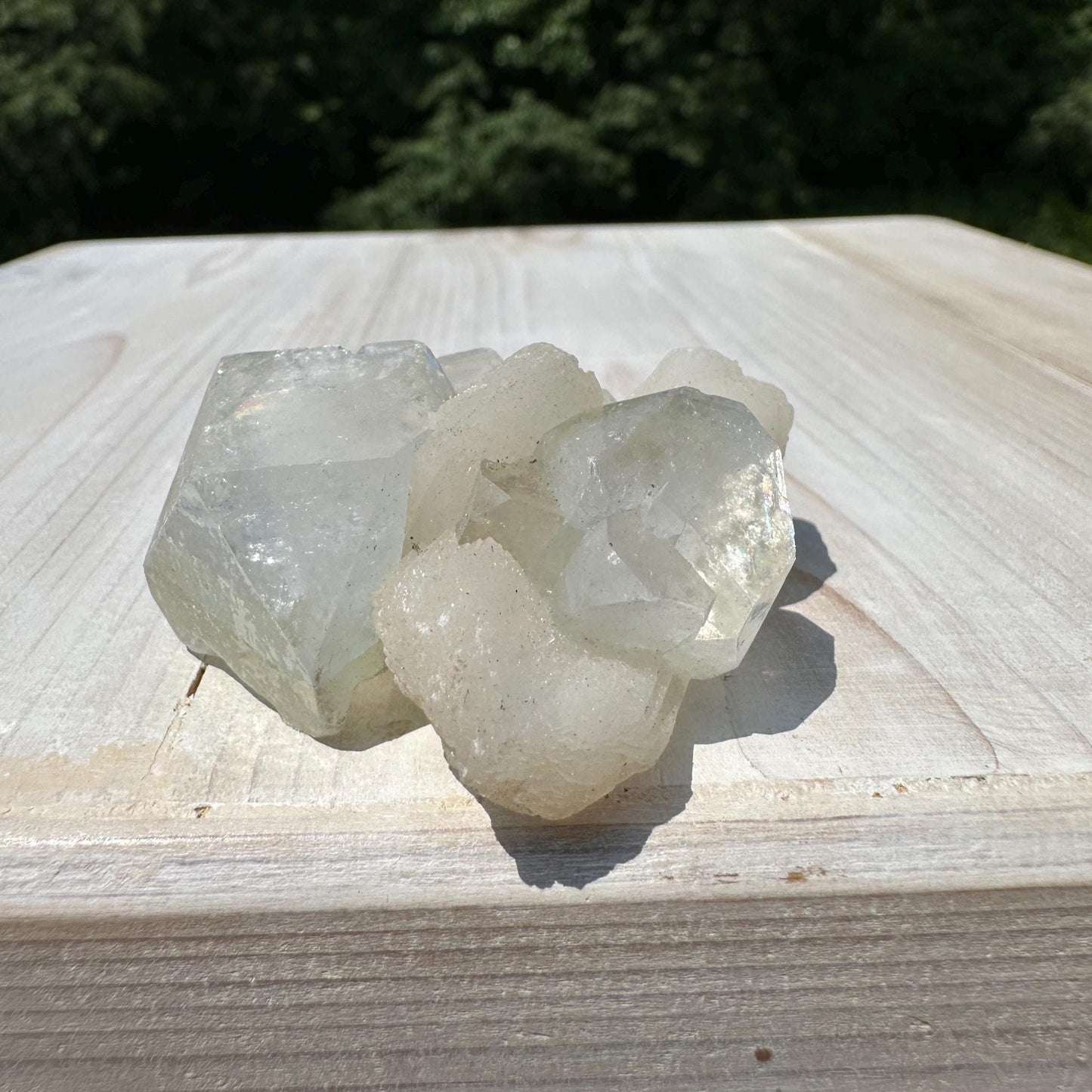 Pretty Apophyllite with Stilbite and Chalcedony Cluster