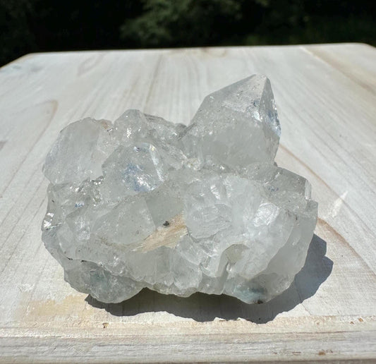 Pretty Apophyllite with Stilbite and Chalcedony Cluster