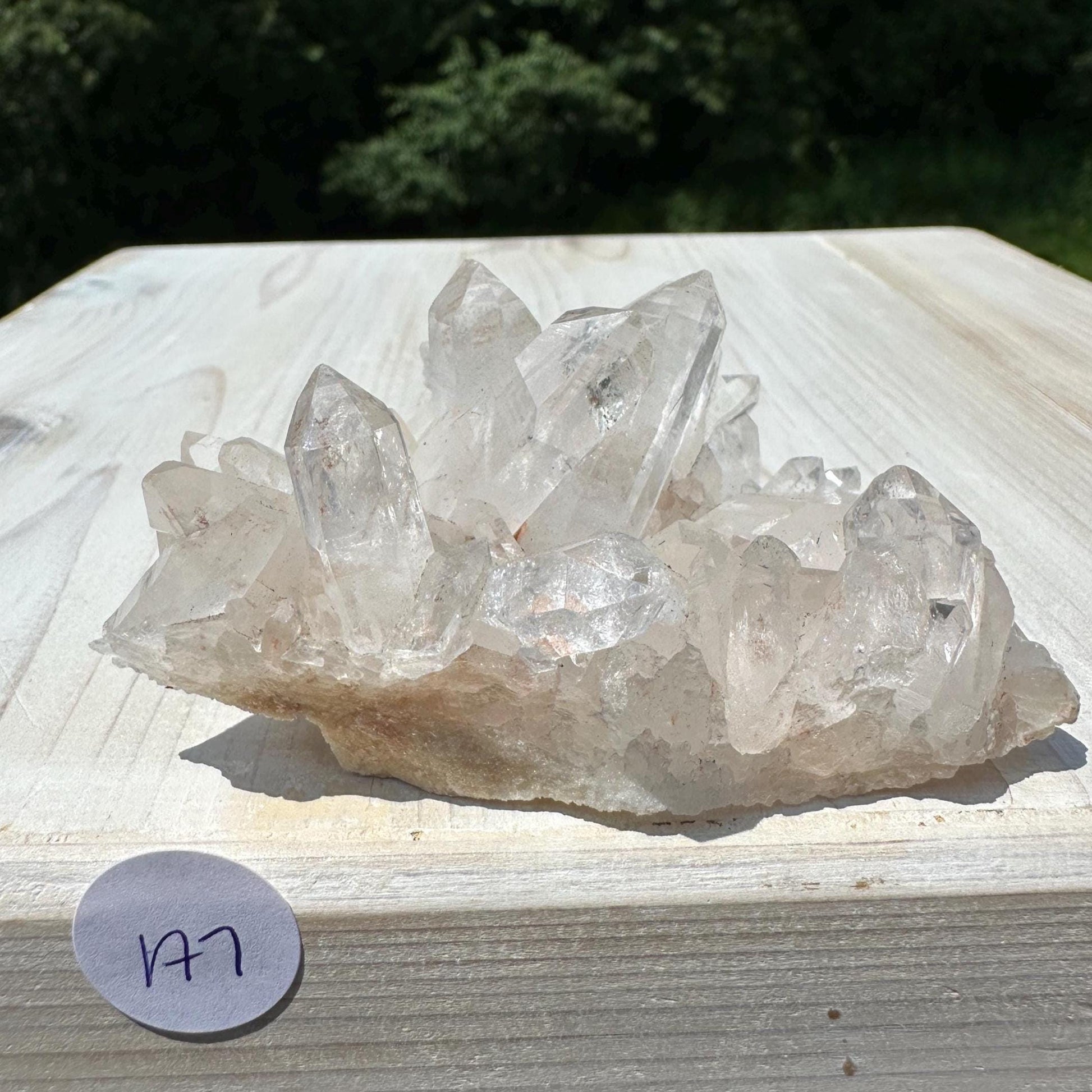 Beautiful Quartz Cluster with Hematite