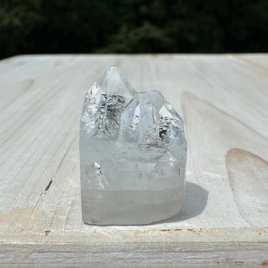 Pretty Twin Apophyllite Point - #4