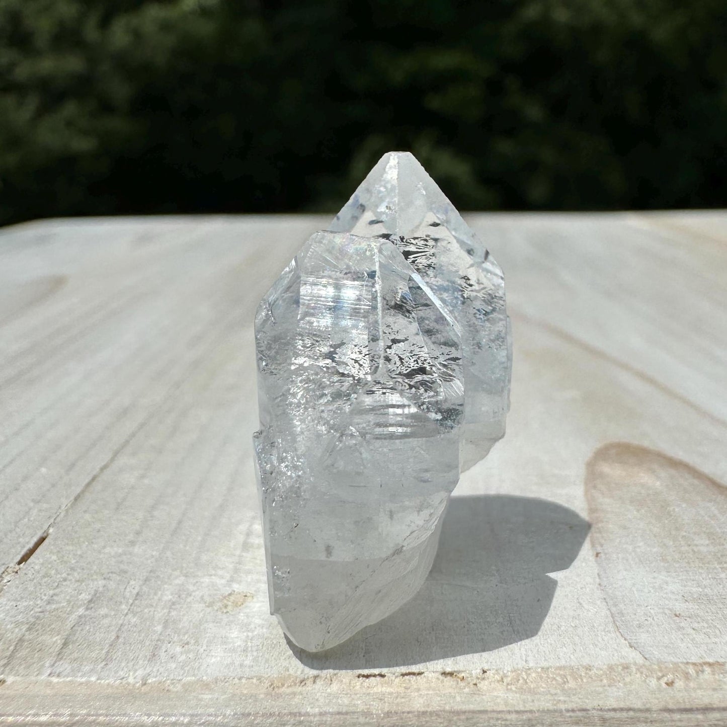 Pretty Twin Apophyllite Point - #4