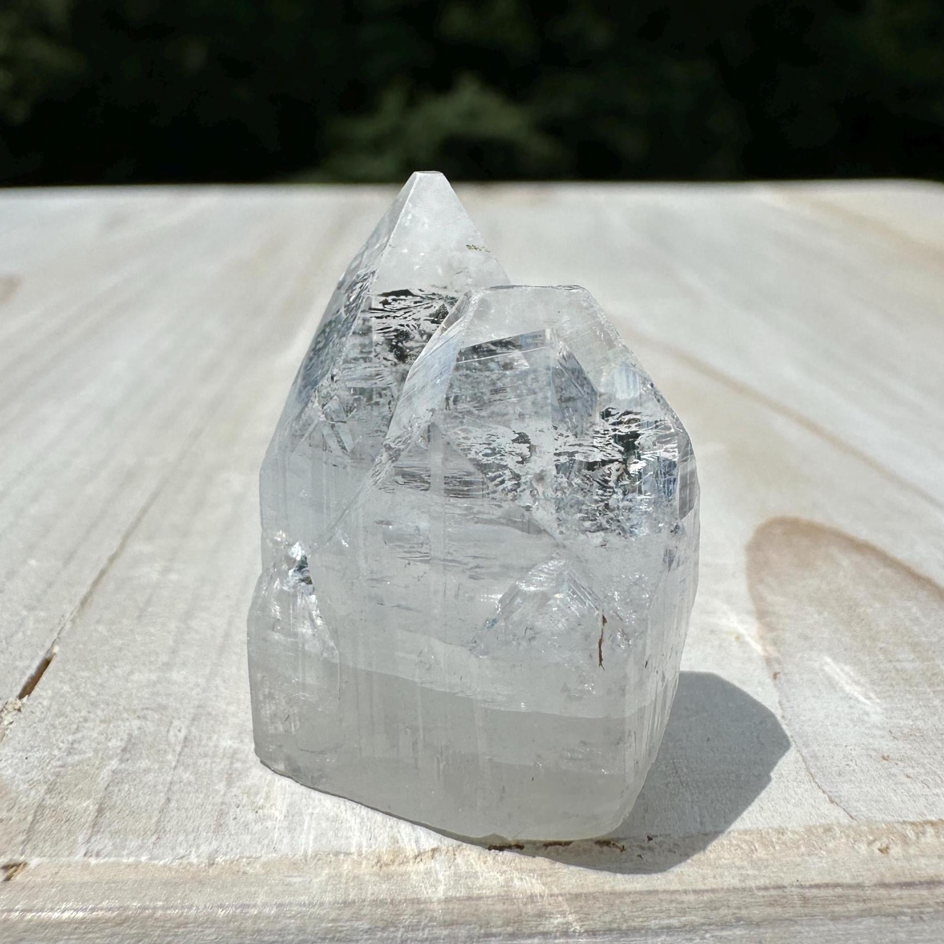 Pretty Twin Apophyllite Point - #4