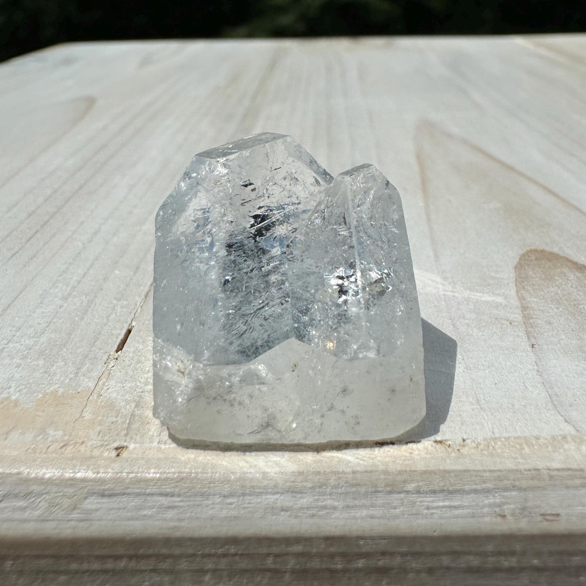 Pretty Twin Apophyllite Point - #5