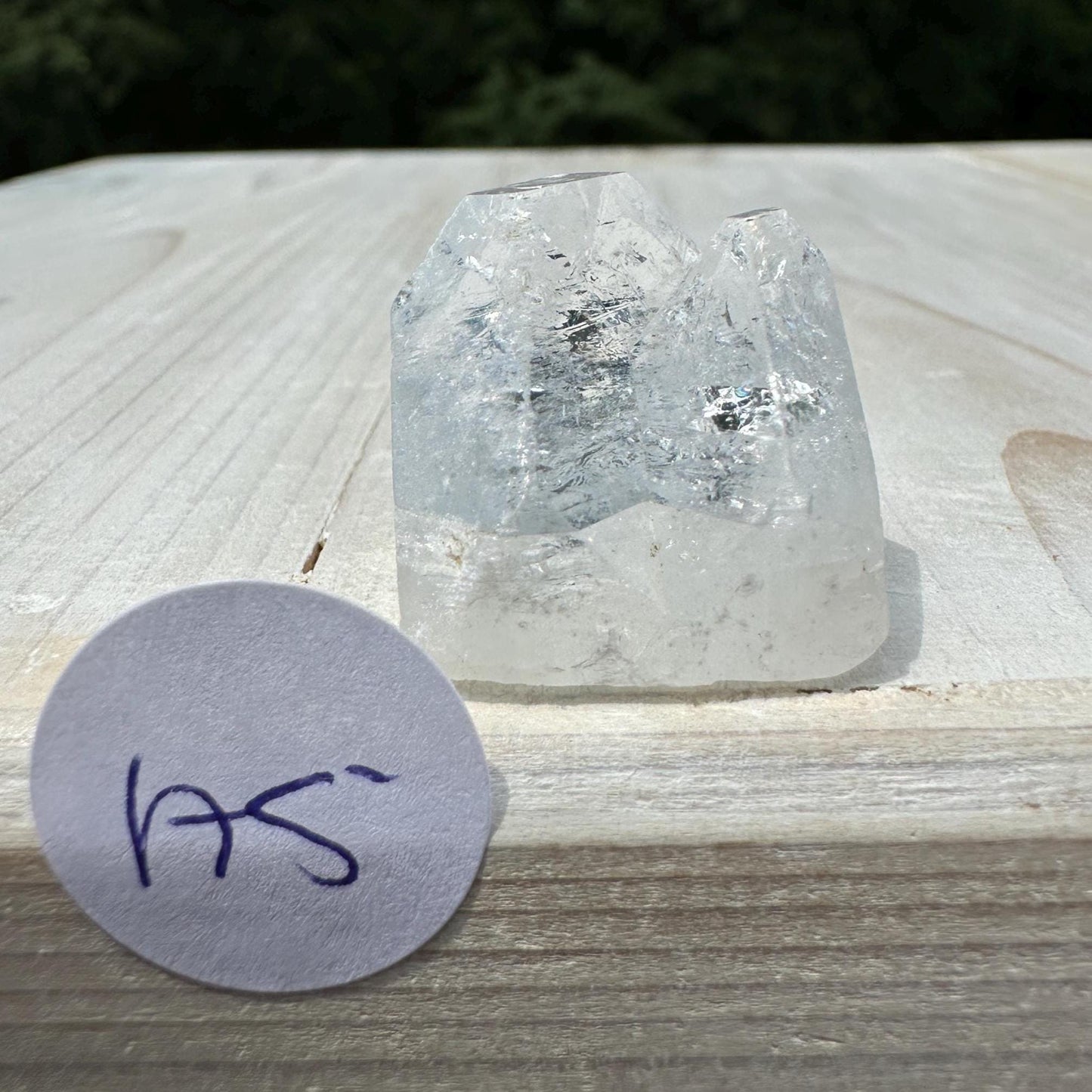 Pretty Twin Apophyllite Point - #5