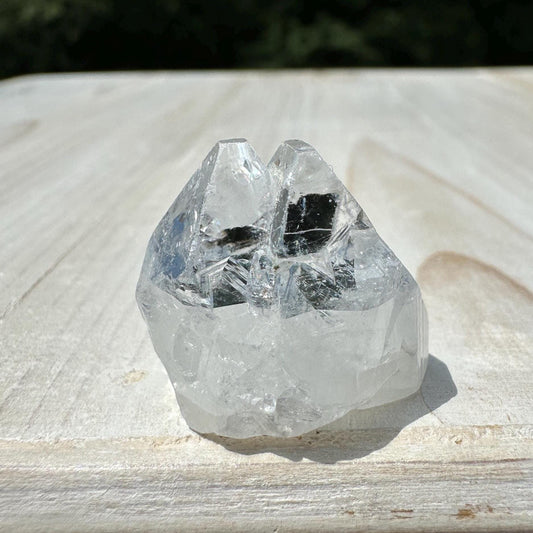 Pretty Twin Apophyllite Point - #6