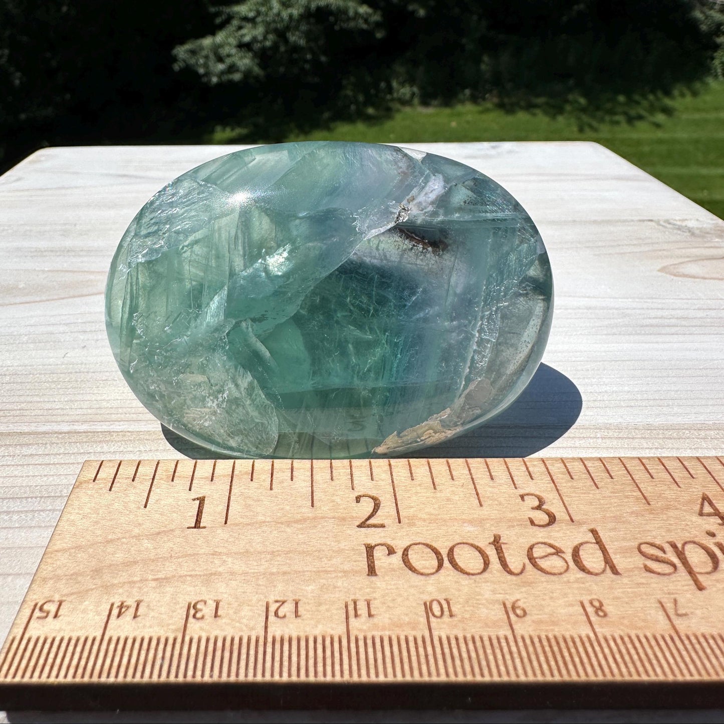 Gorgeous Large Mexican Fluorite Palm Stone - #1