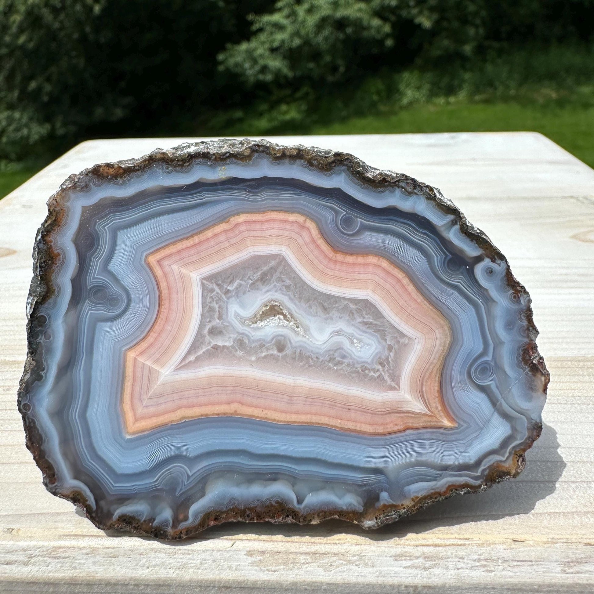 Stunning Moroccan Agate Geode Specimen