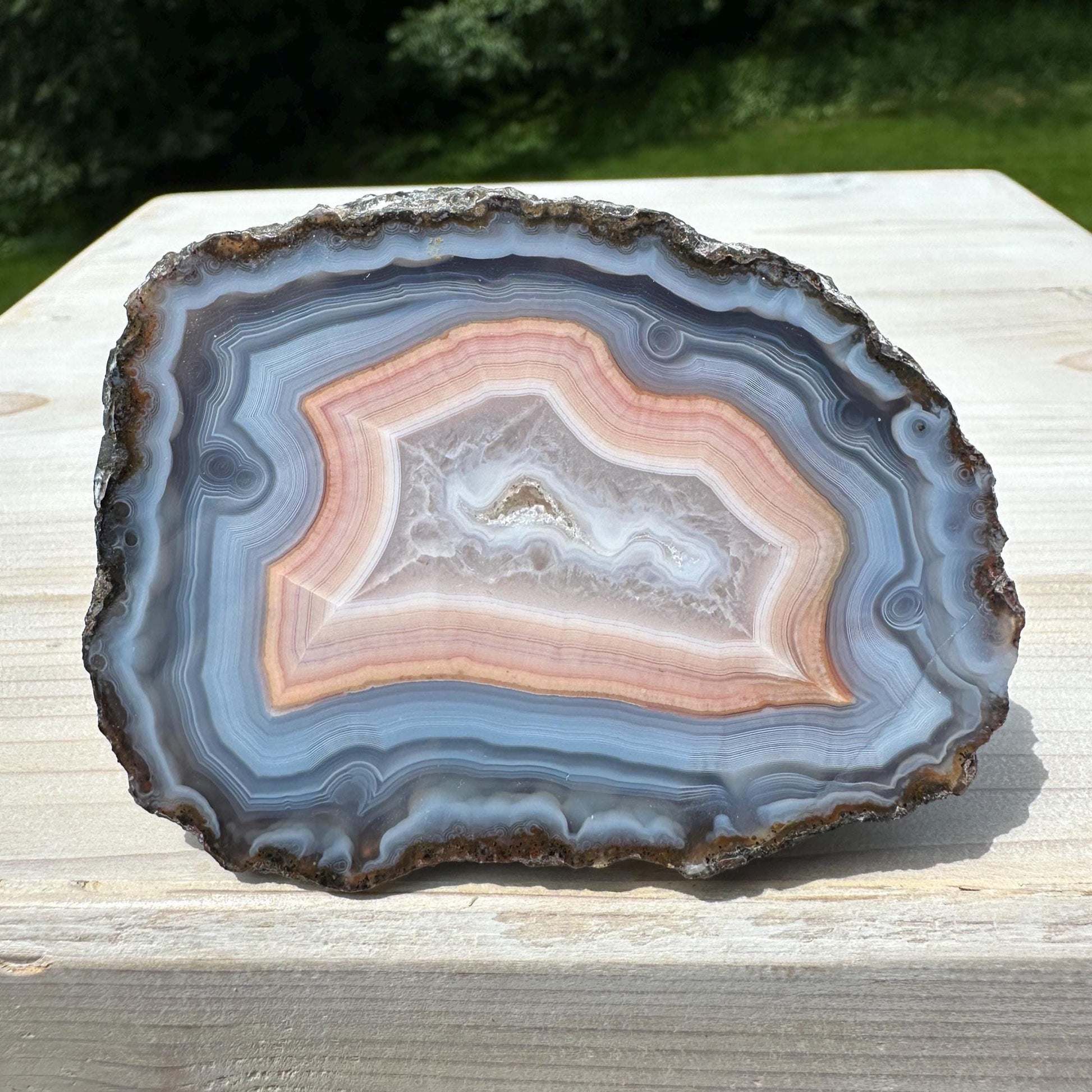 Stunning Moroccan Agate Geode Specimen