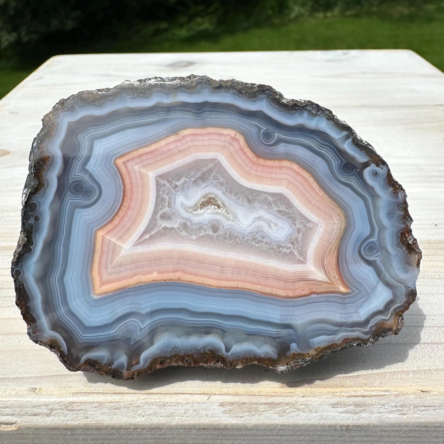 Stunning Moroccan Agate Geode Specimen