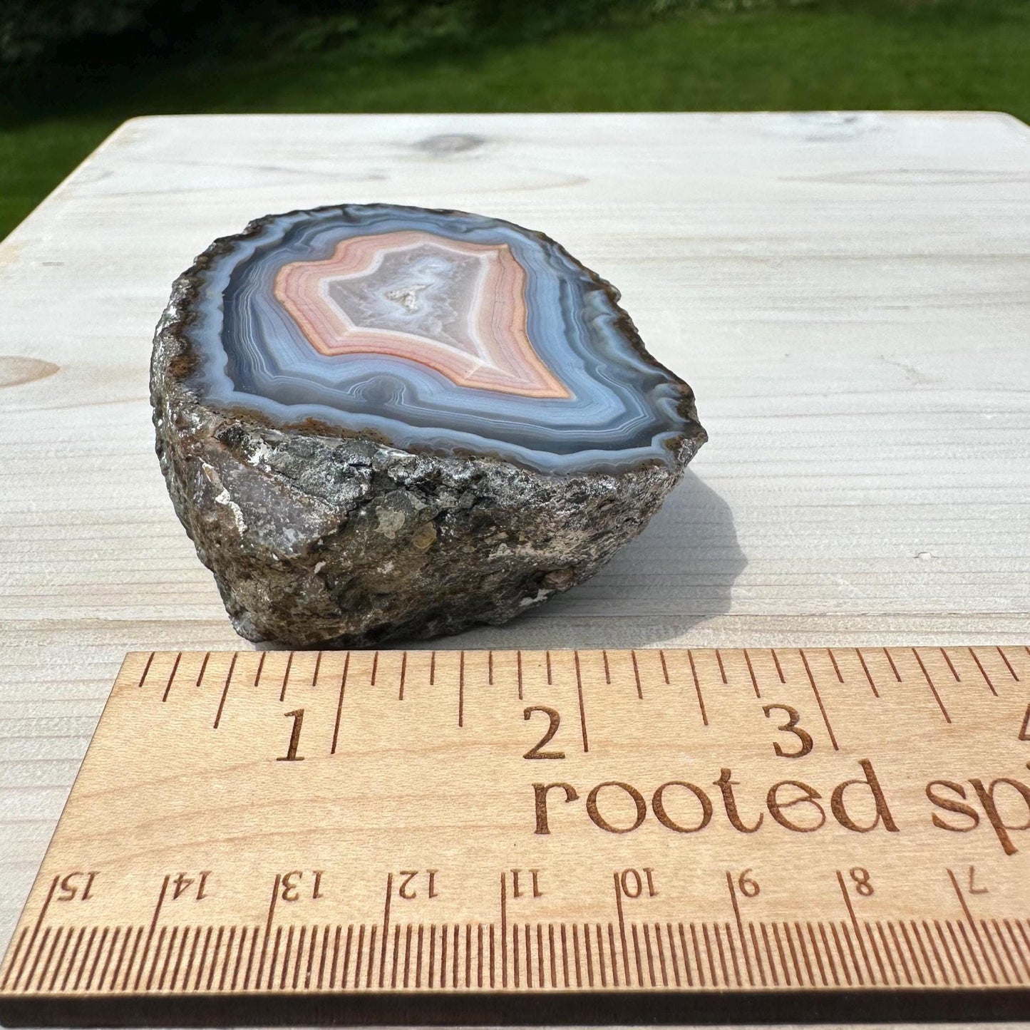 Stunning Moroccan Agate Geode Specimen