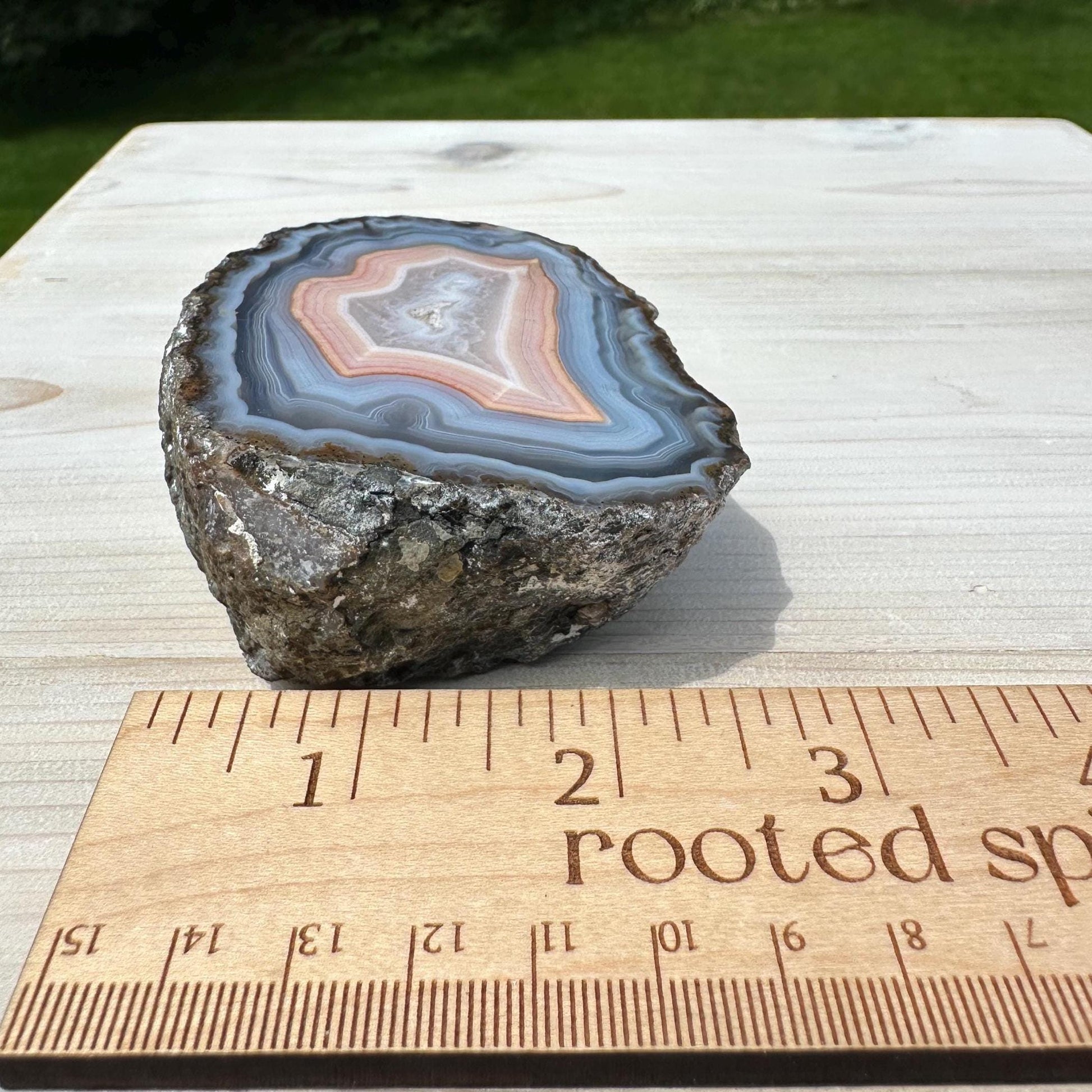Stunning Moroccan Agate Geode Specimen