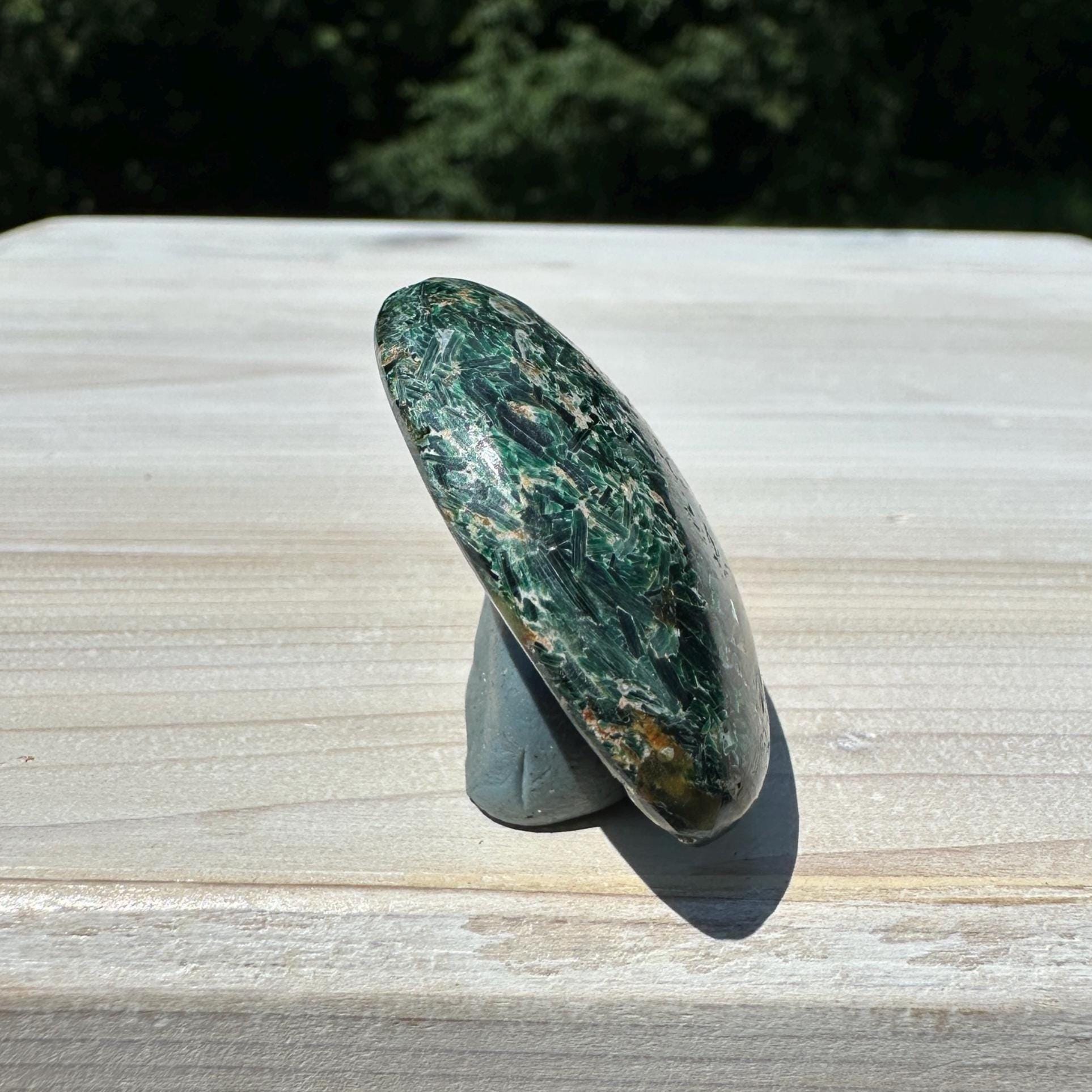 Stunning Fuchsite and Green Mica Cabochon - #2