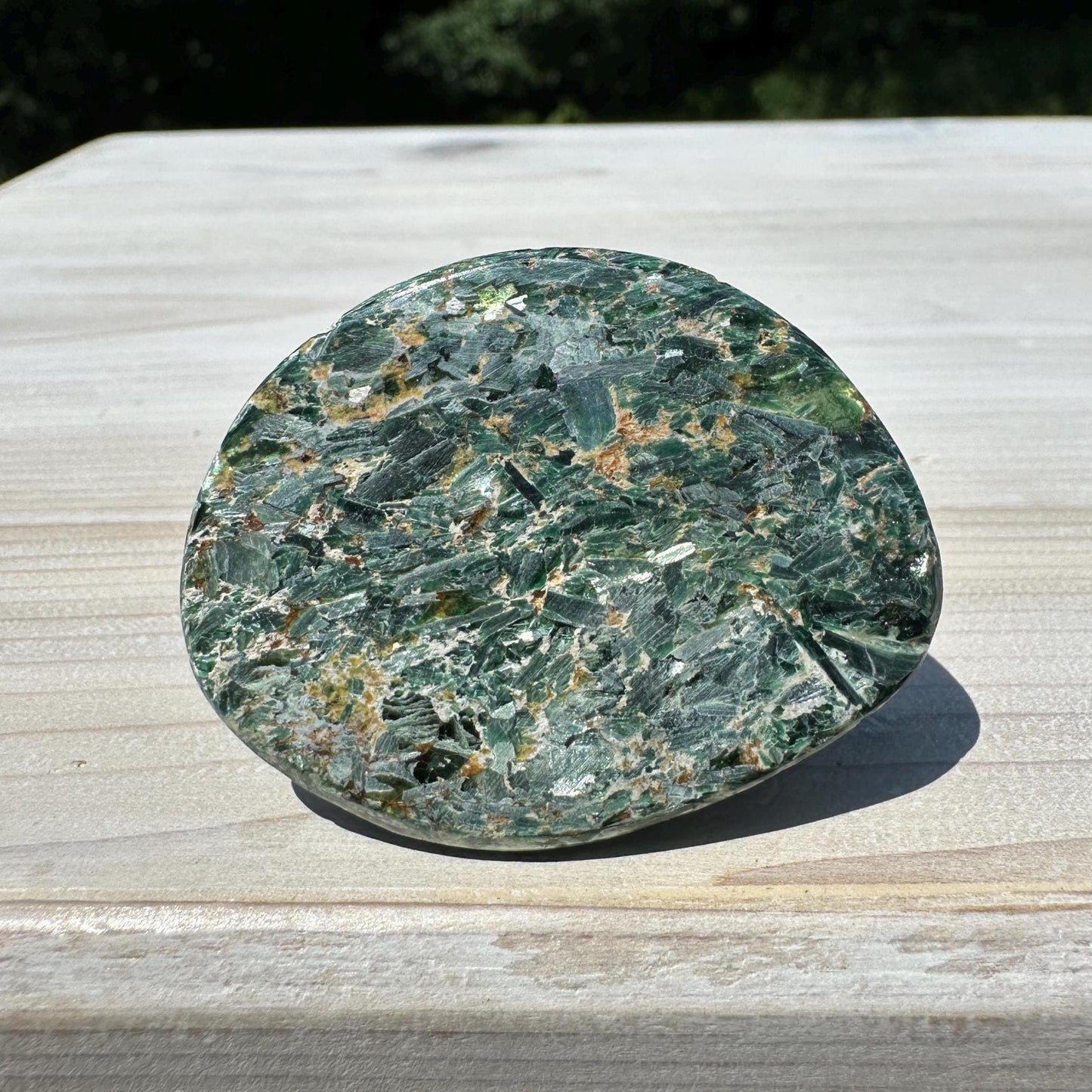 Stunning Fuchsite and Green Mica Cabochon - #2
