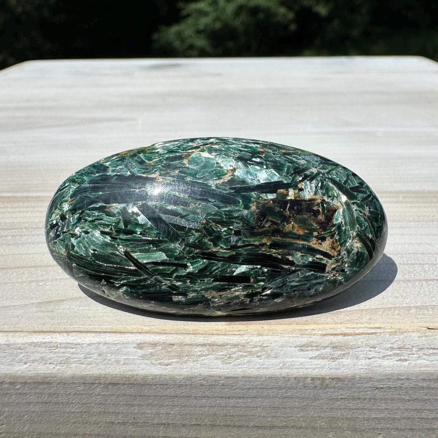 Stunning Fuchsite and Green Mica Cabochon - #4
