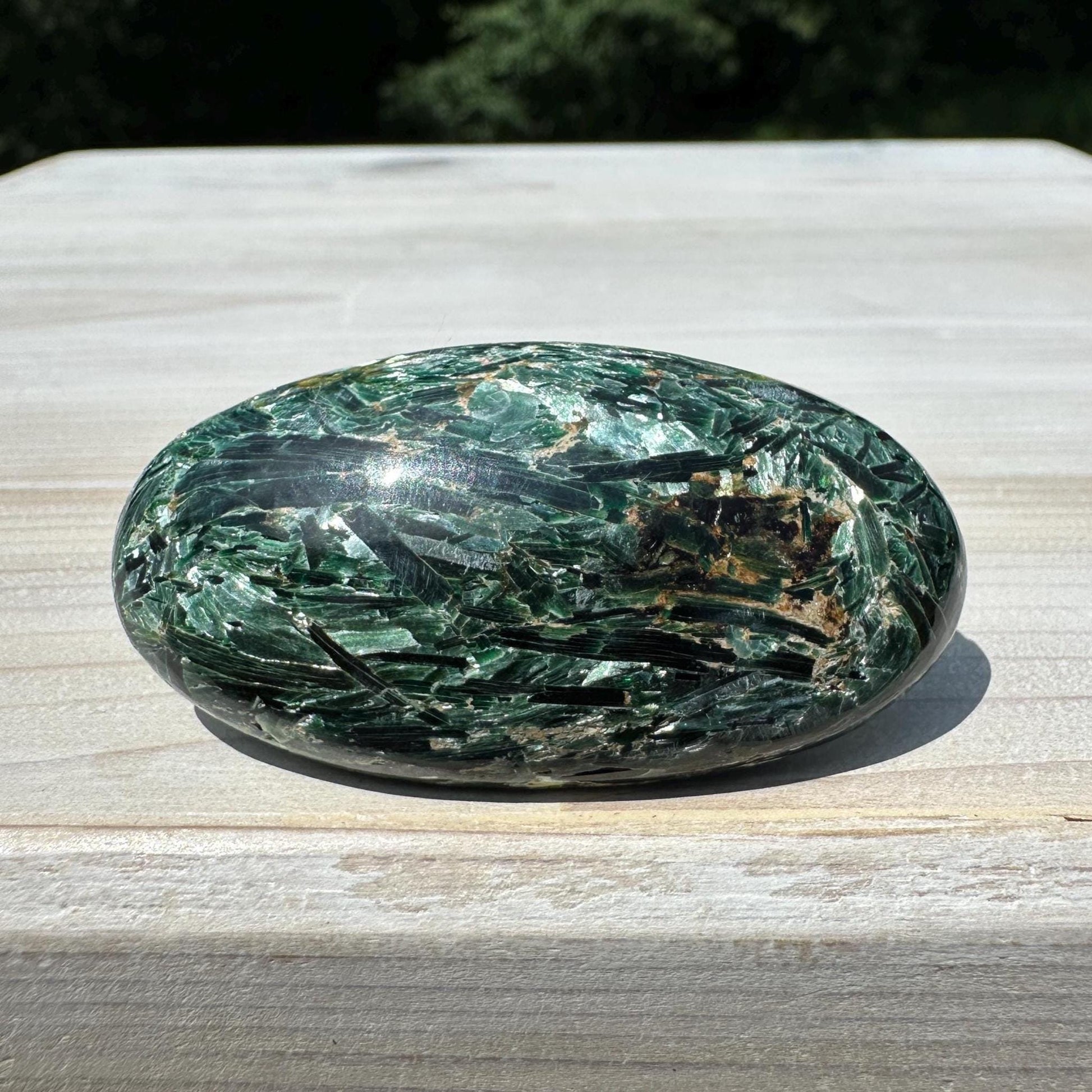 Stunning Fuchsite and Green Mica Cabochon - #4
