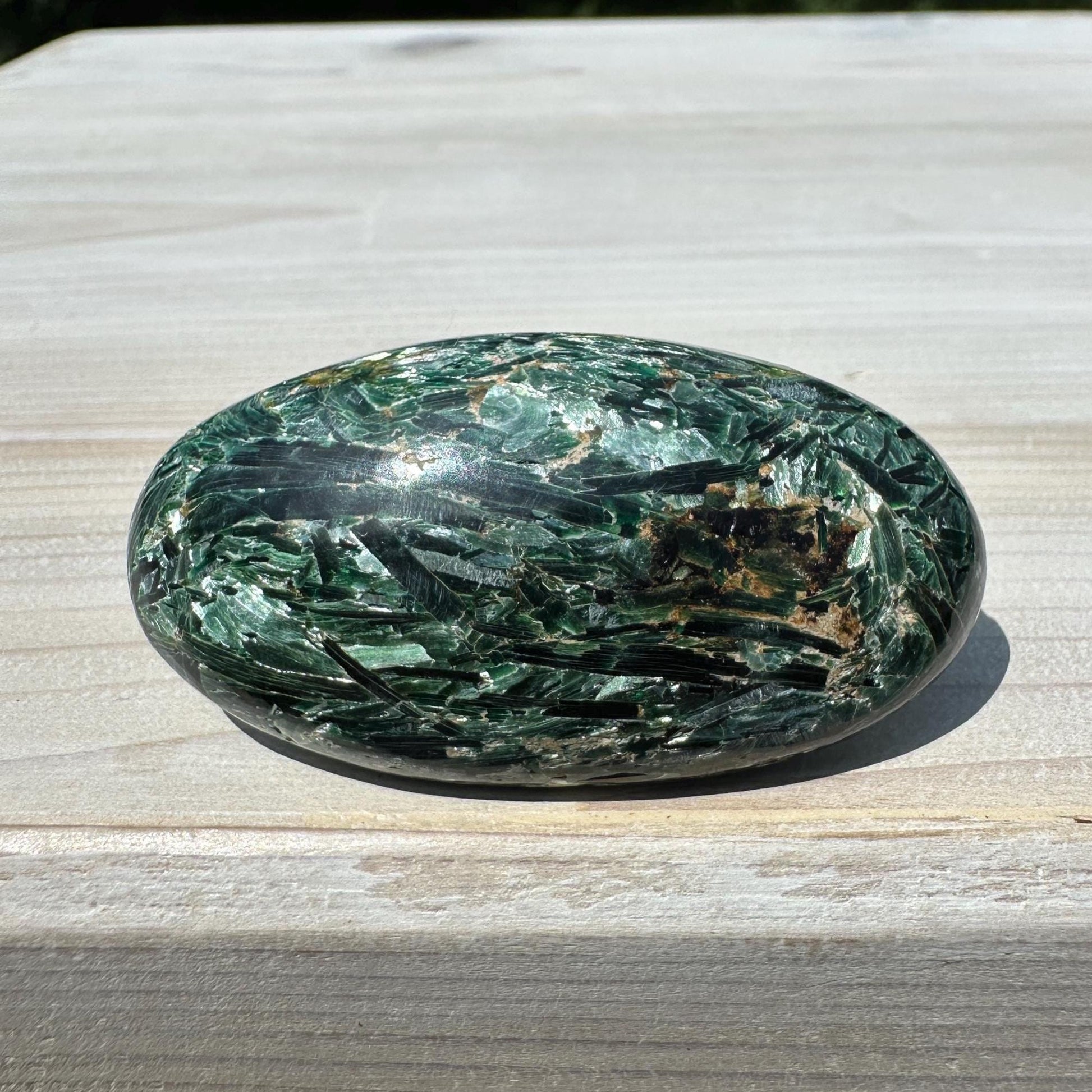 Stunning Fuchsite and Green Mica Cabochon - #4