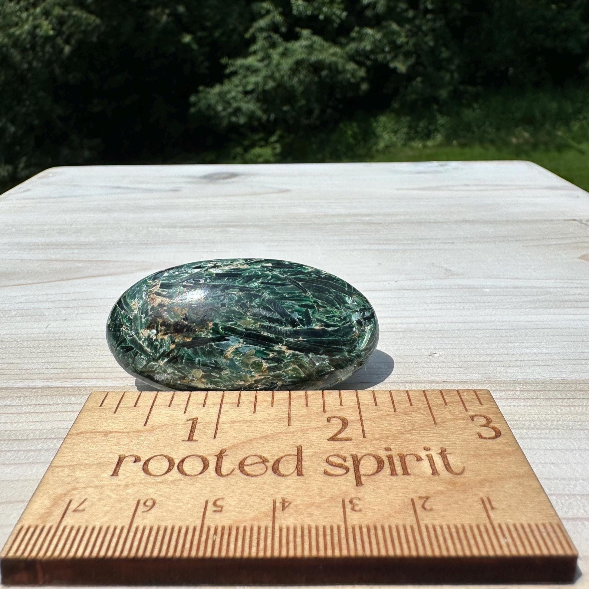 Stunning Fuchsite and Green Mica Cabochon - #4