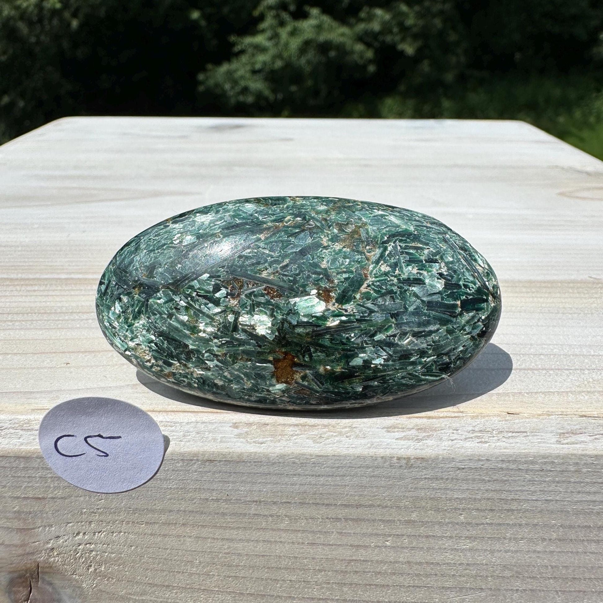 Stunning Fuchsite and Green Mica Cabochon - #5