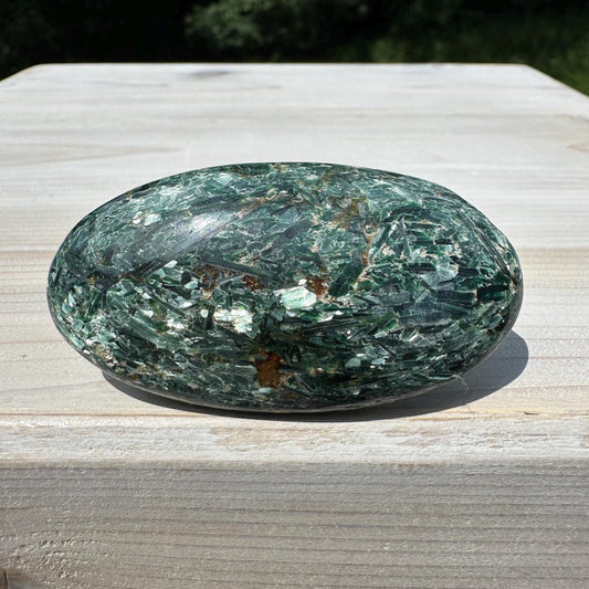 Stunning Fuchsite and Green Mica Cabochon - #5