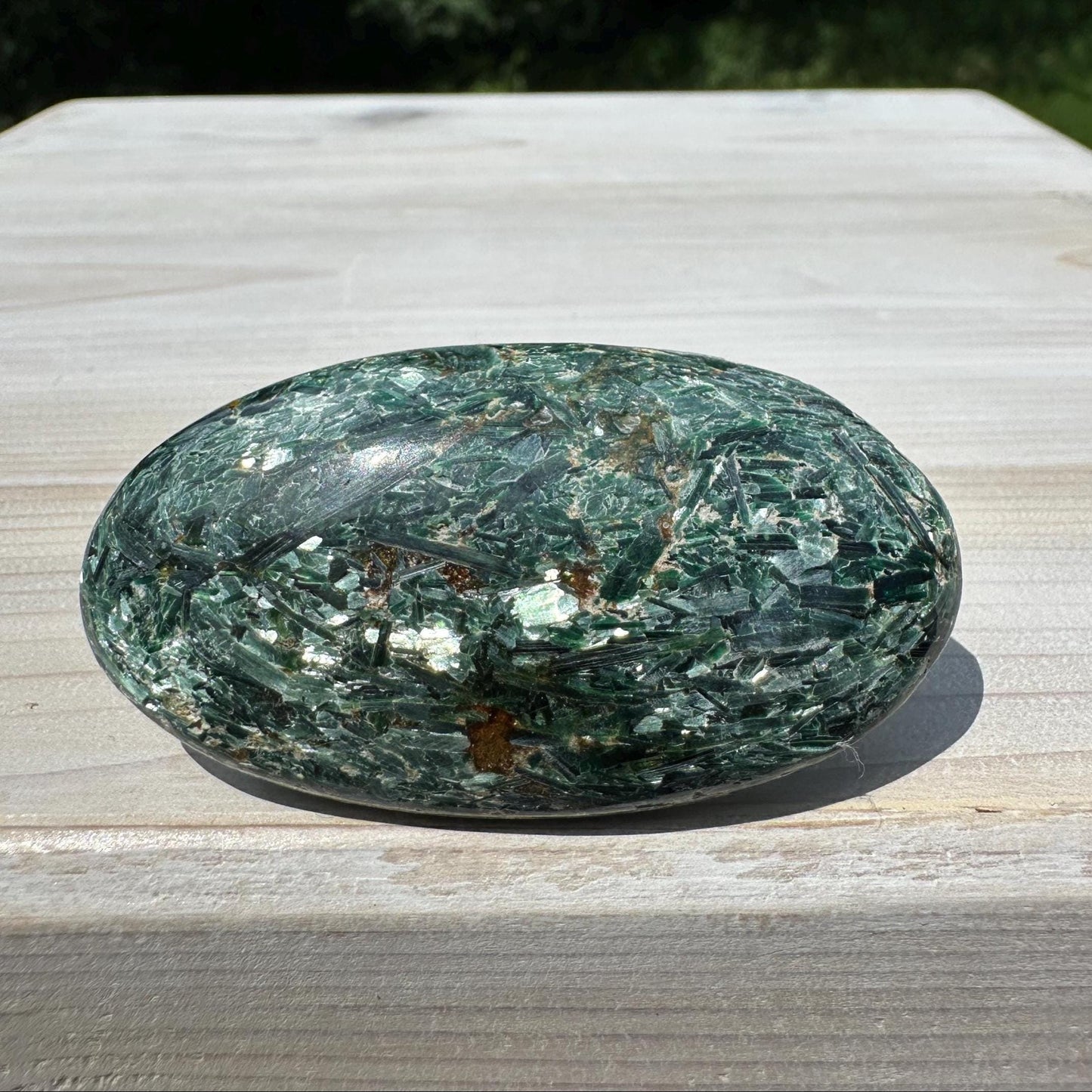 Stunning Fuchsite and Green Mica Cabochon - #5